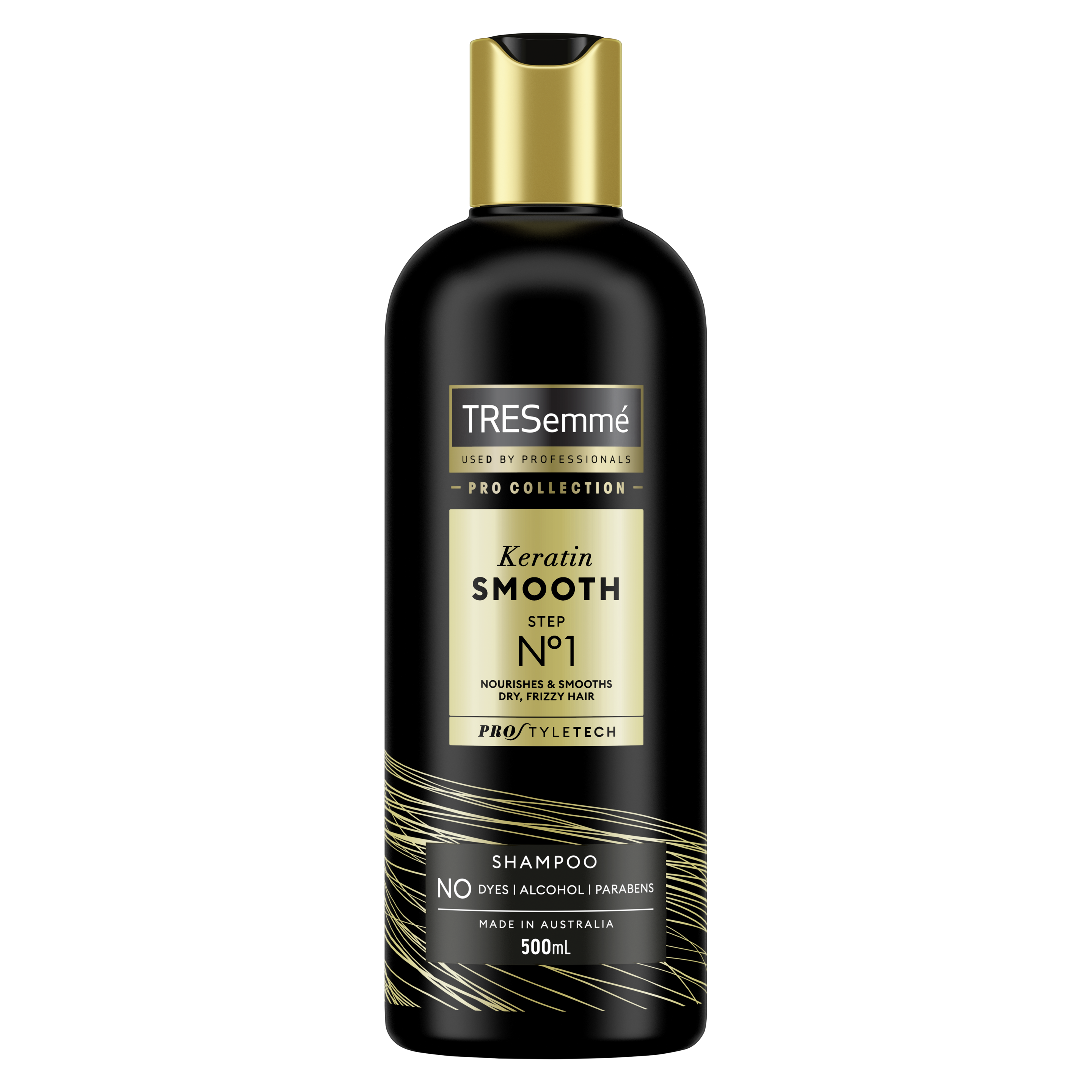 A 500ml bottle of TRESemmé Keratin Smooth Shampoo