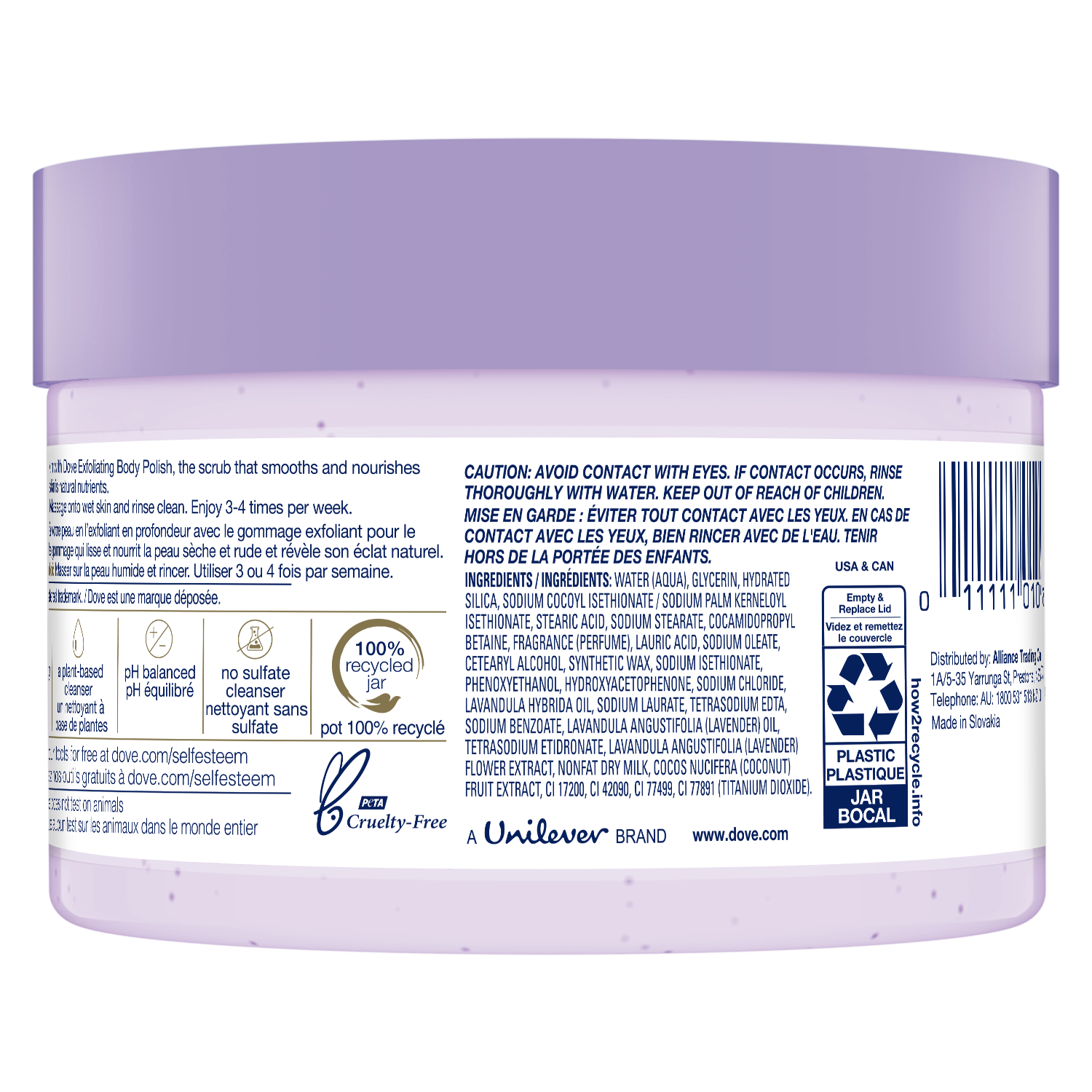 Body Polish Crushed Lavender and Coconut Milk