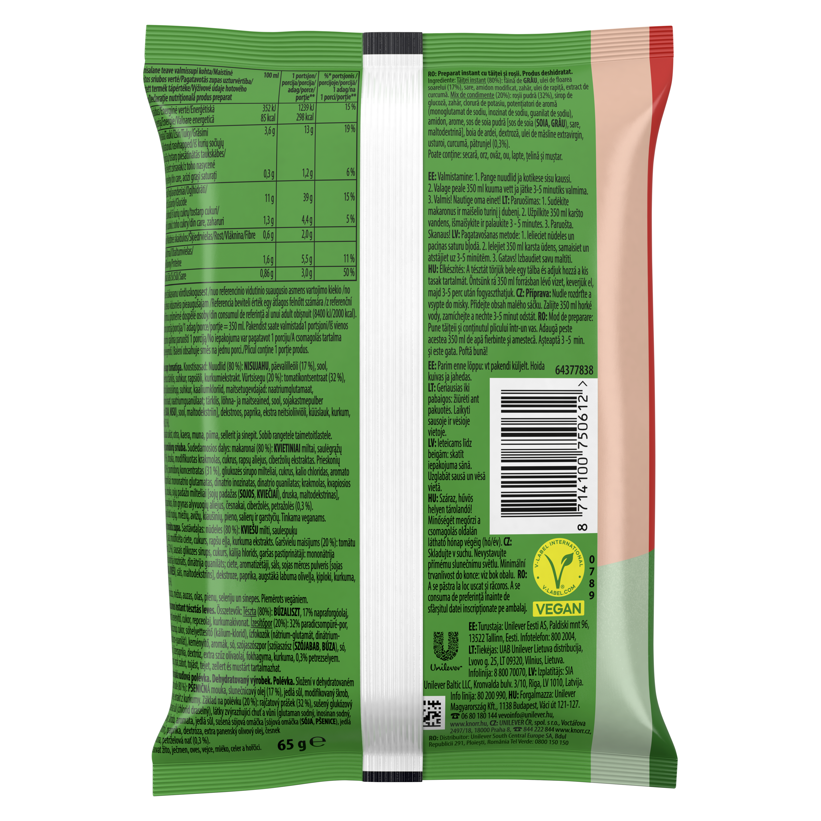 Knorr Paradicsomos instant tészta
