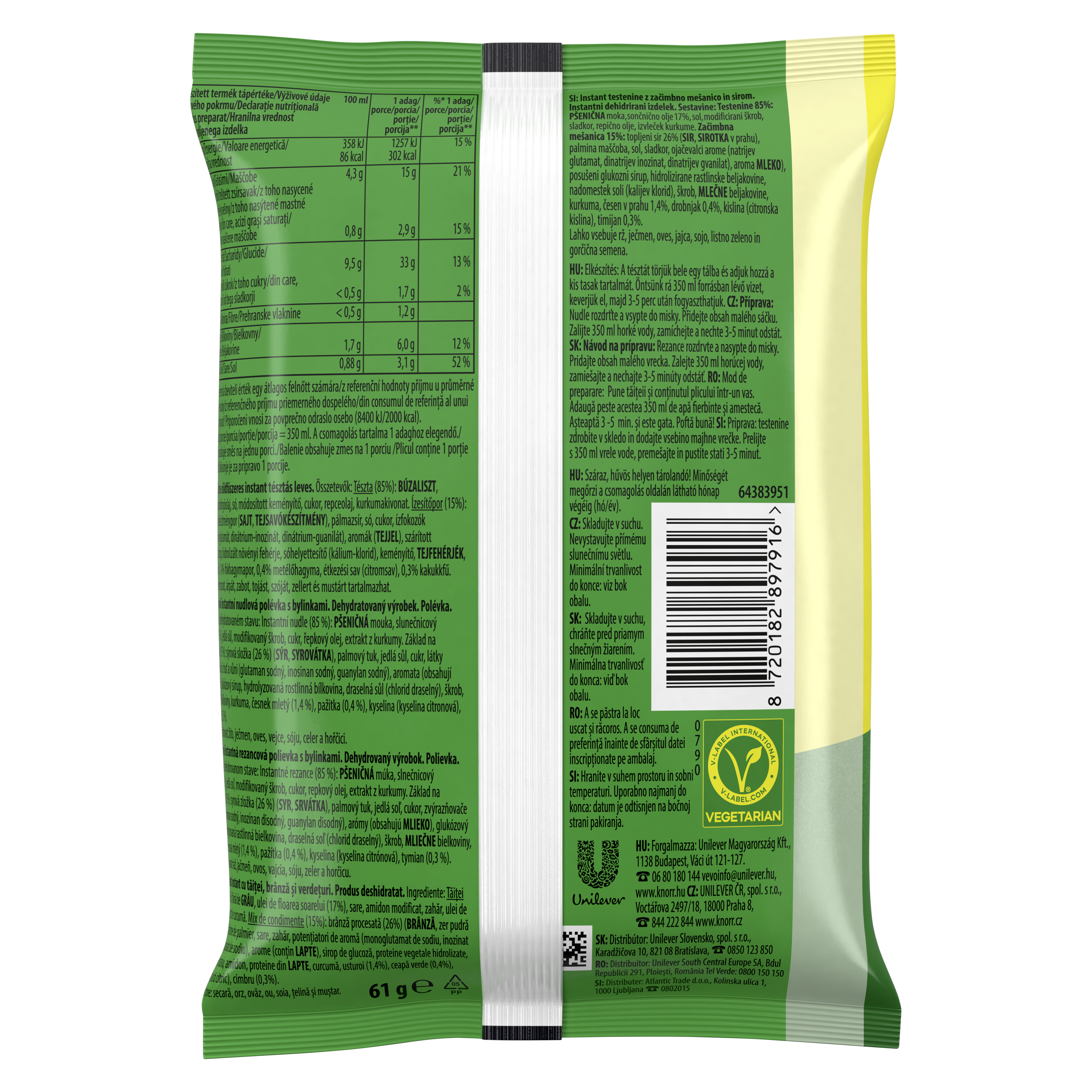 Knorr Sajtos instant tészta