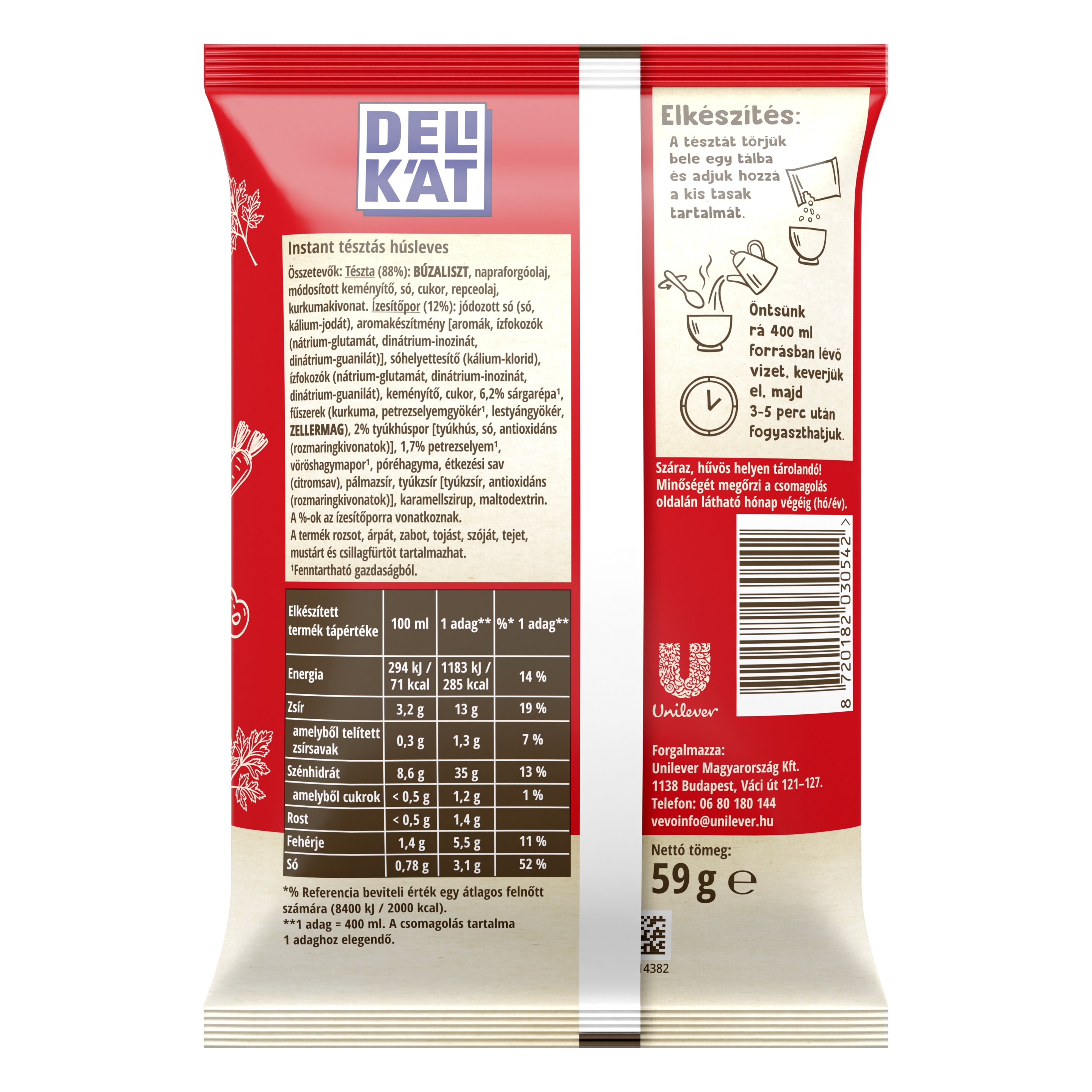 Delikát Csurigtésztás Húsleves