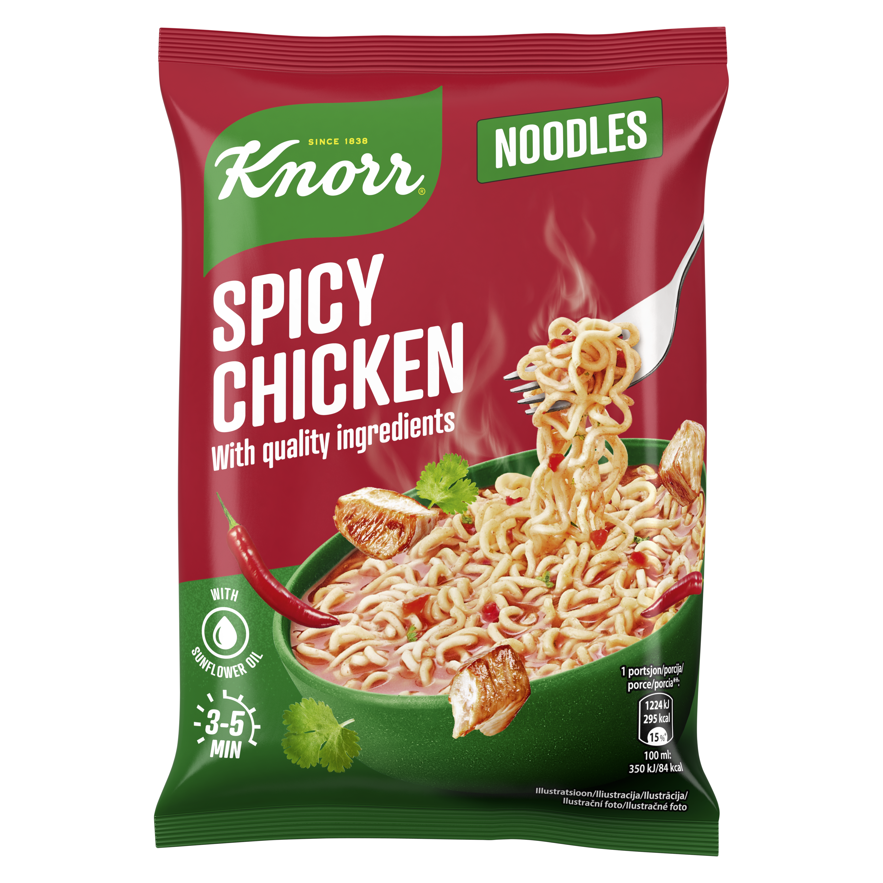 KNORR INSTANT TESTENINE SPICY CHICKEN packshot