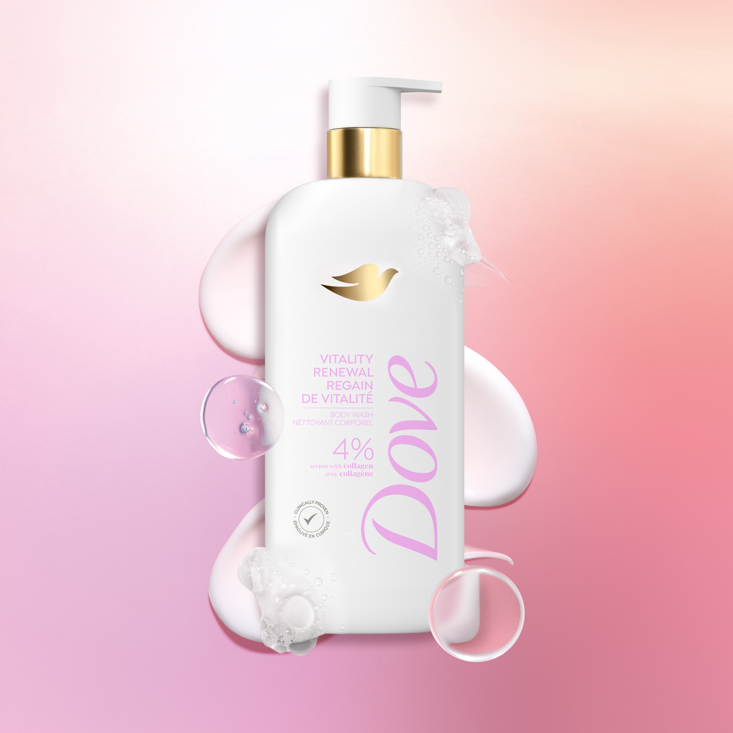 Dove Vitality Renewal Body Wash Collagen