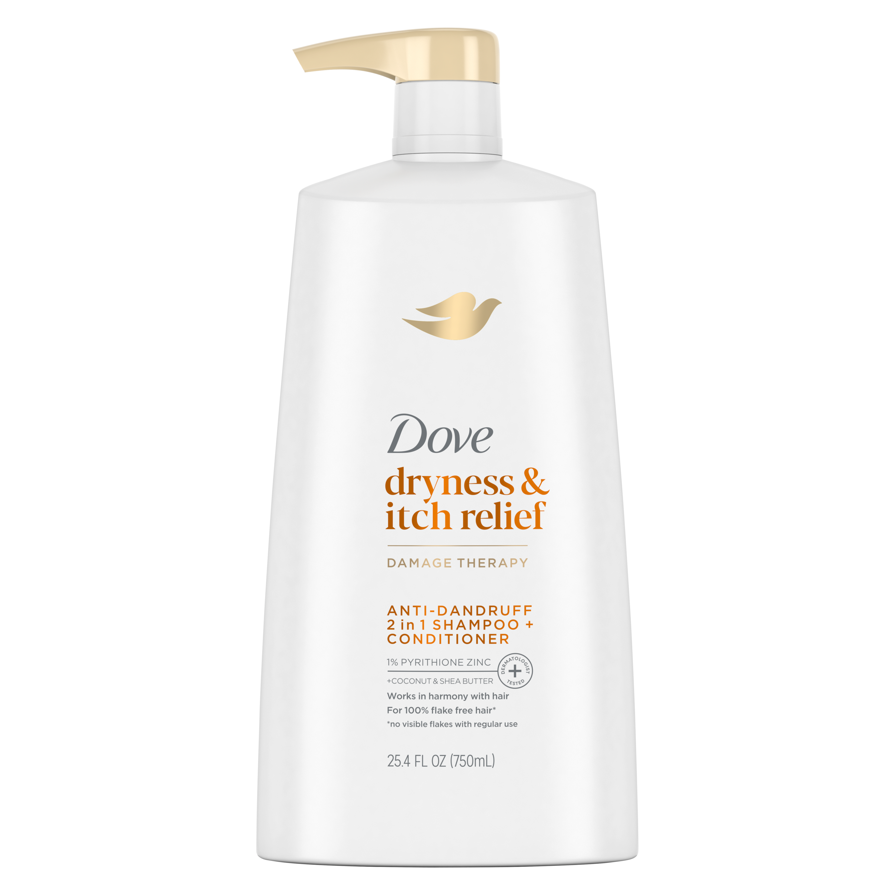 Dryness & Itch Relief Damage Therapy Anti-Dandruff 2 in 1 Shampoo + Conditioner by Dove