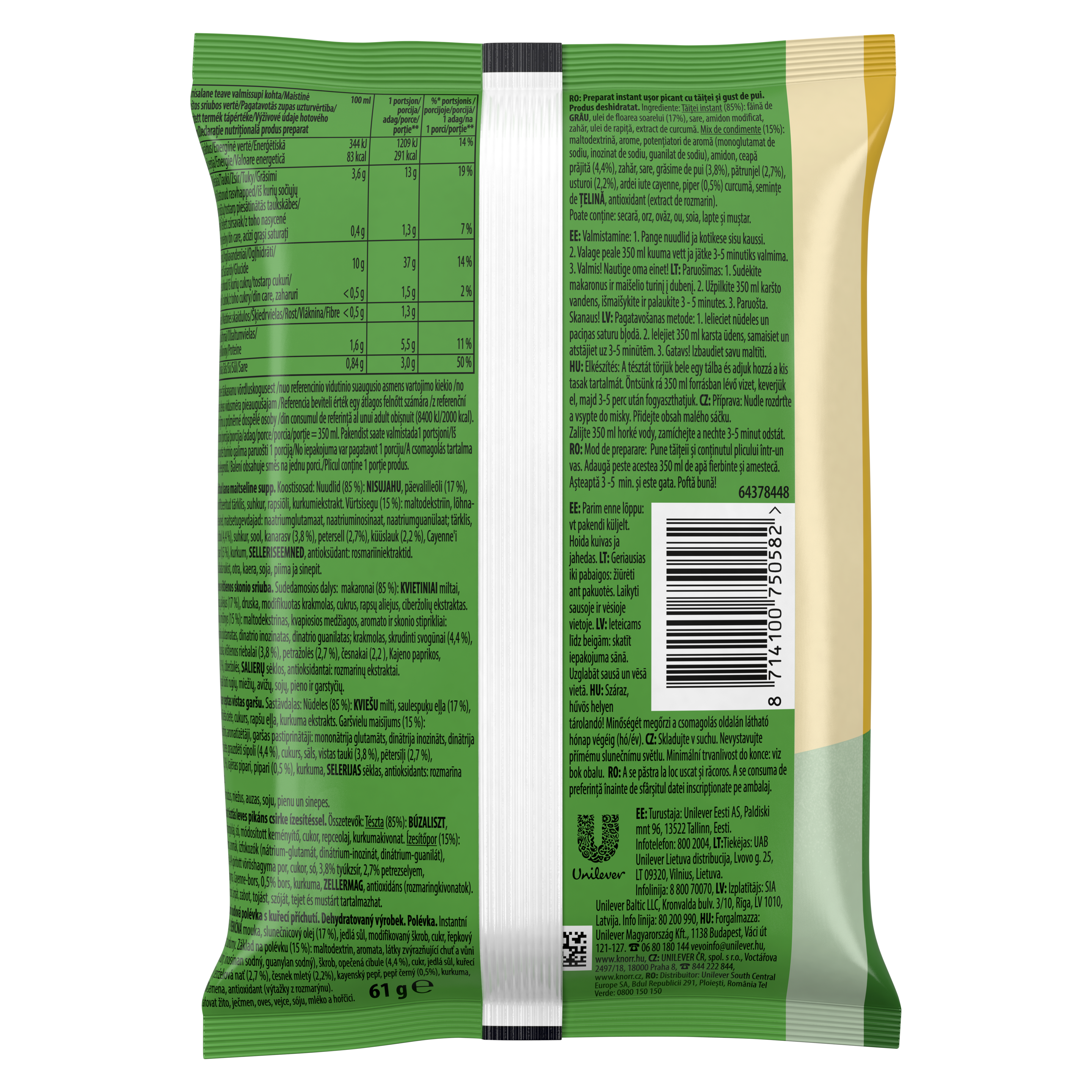 Knorr Csirkés instant tészta