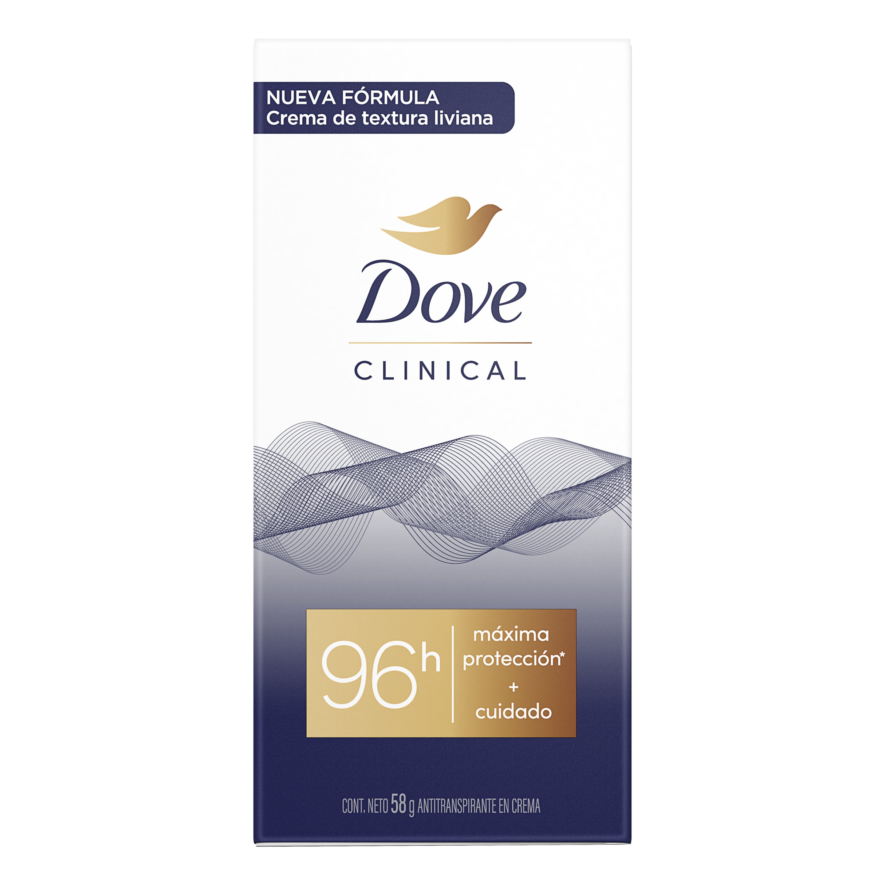 Dove desodorante antitranspirante en barra original clinical 58g