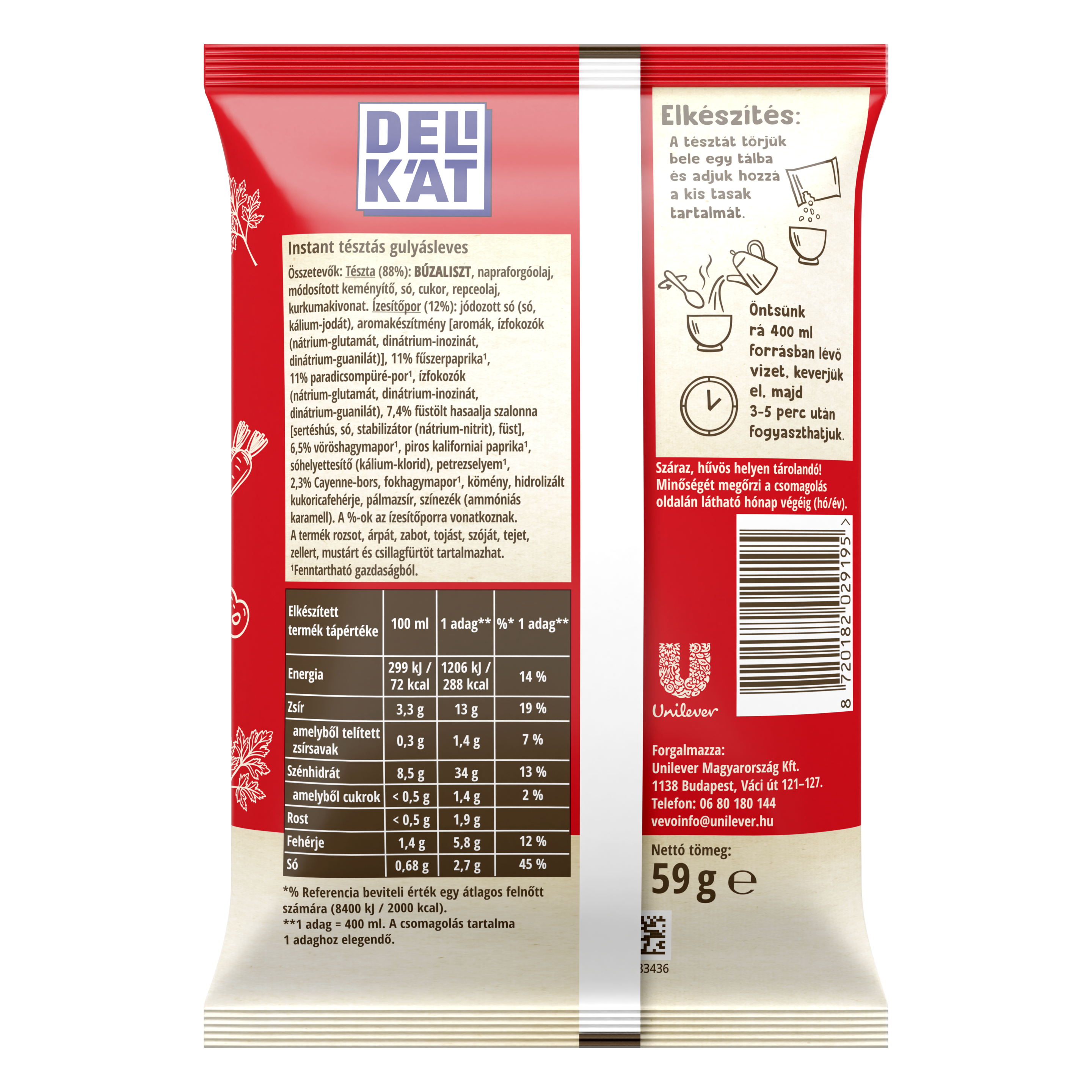 Delikát Csurigtésztás Gulyásleves