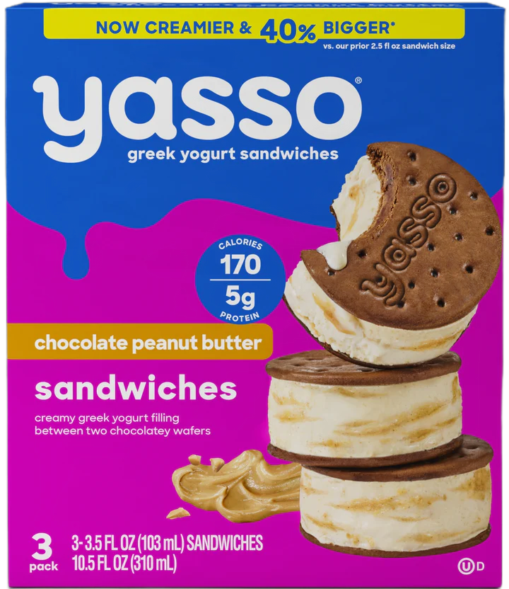 Yasso Sandwiches Chocolate Peanut Butter Hero
