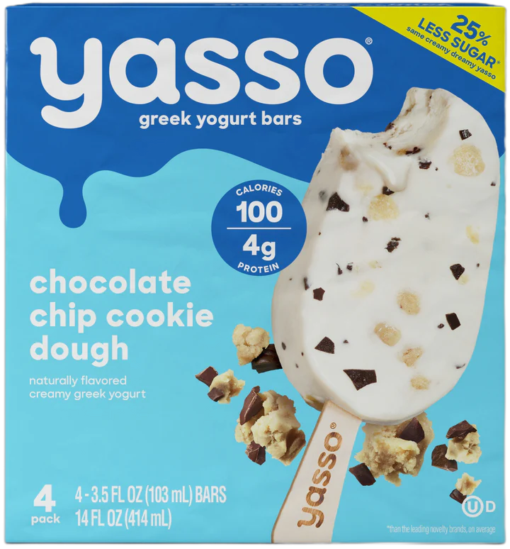Yasso Bars Chocolate ChipCookie Dough Hero