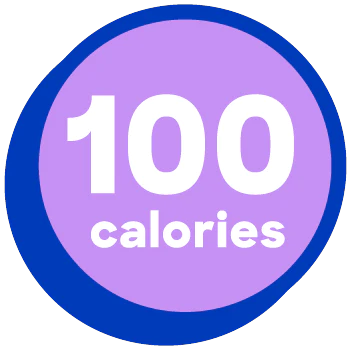 only 100 calories per bar