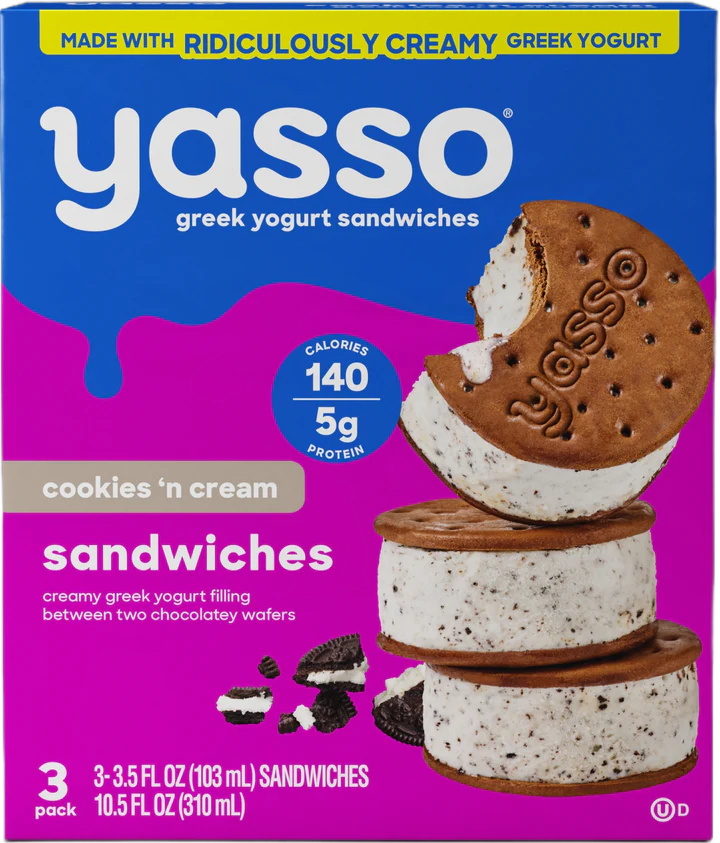 Yasso Sandwiches Cookies and Cream Hero