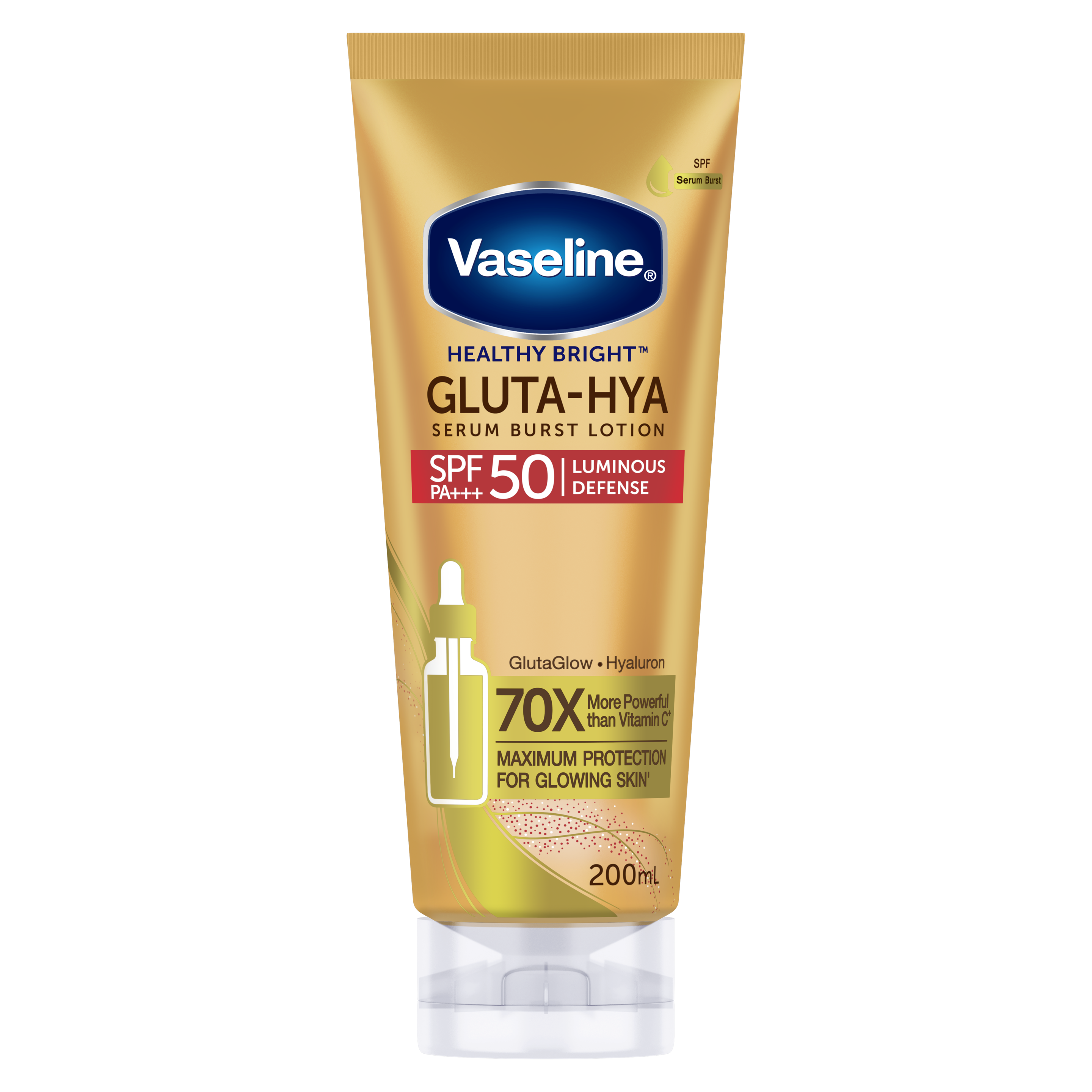 VASELINE HEALTHY BRIGHT GLUTA-HYA SERUM BURST LOTION SPF50 PA ...