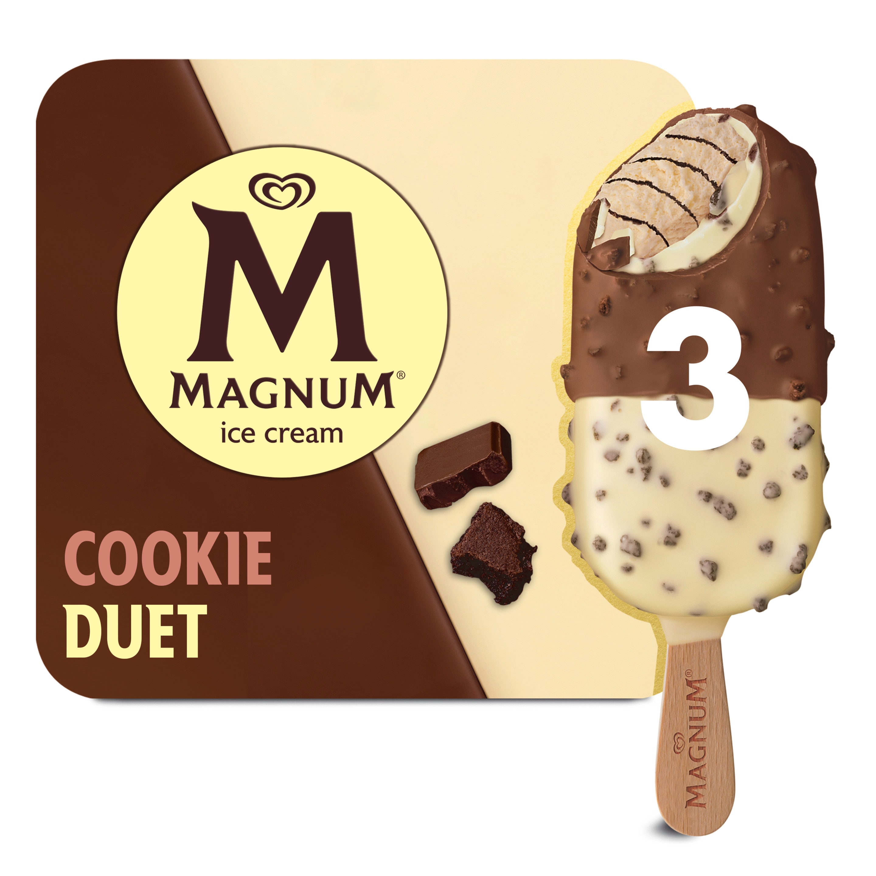 Magnum Cookie Duet Ice Cream Bar packshot