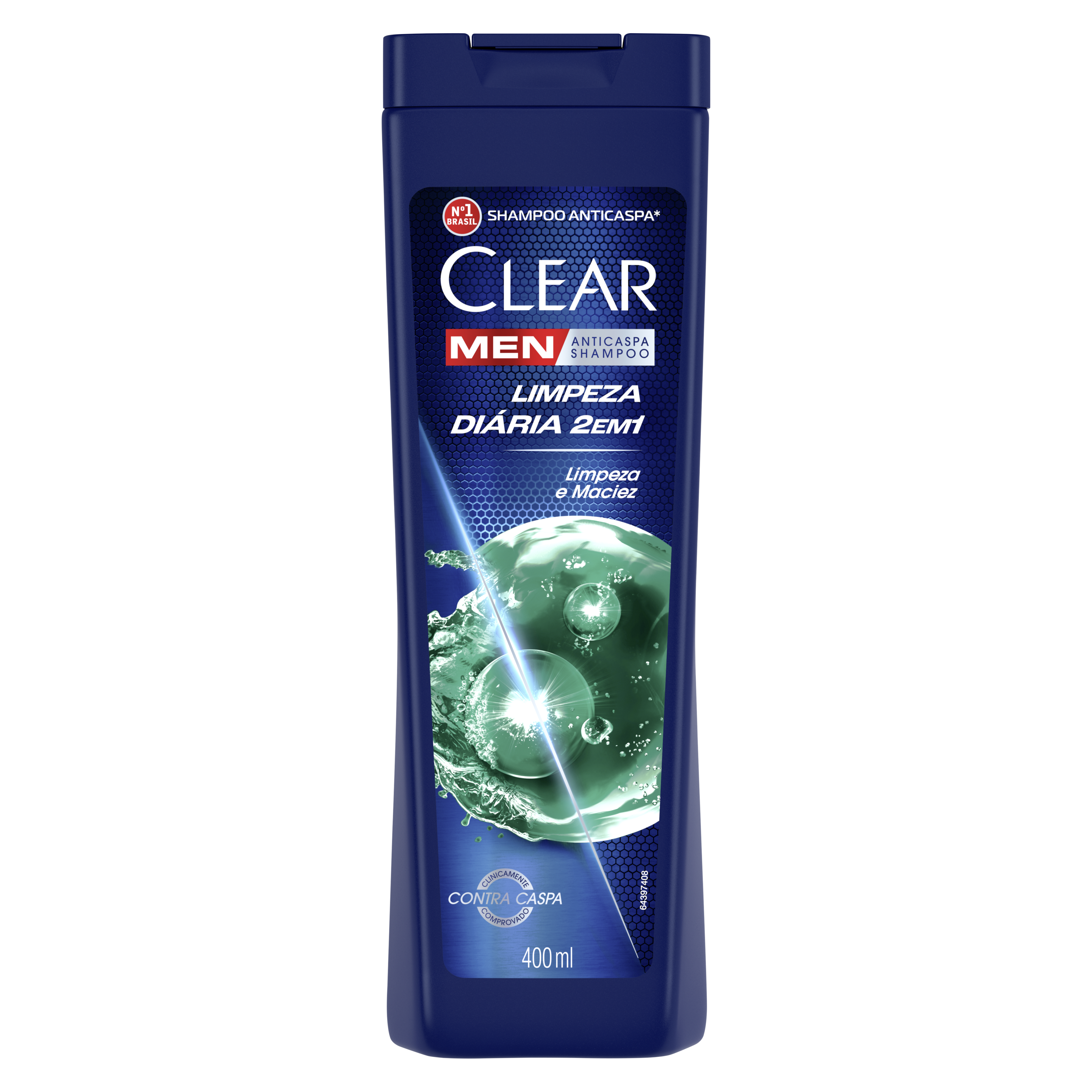 imagem de frente embalagem Shampoo Limpeza diaria 400ml packshot