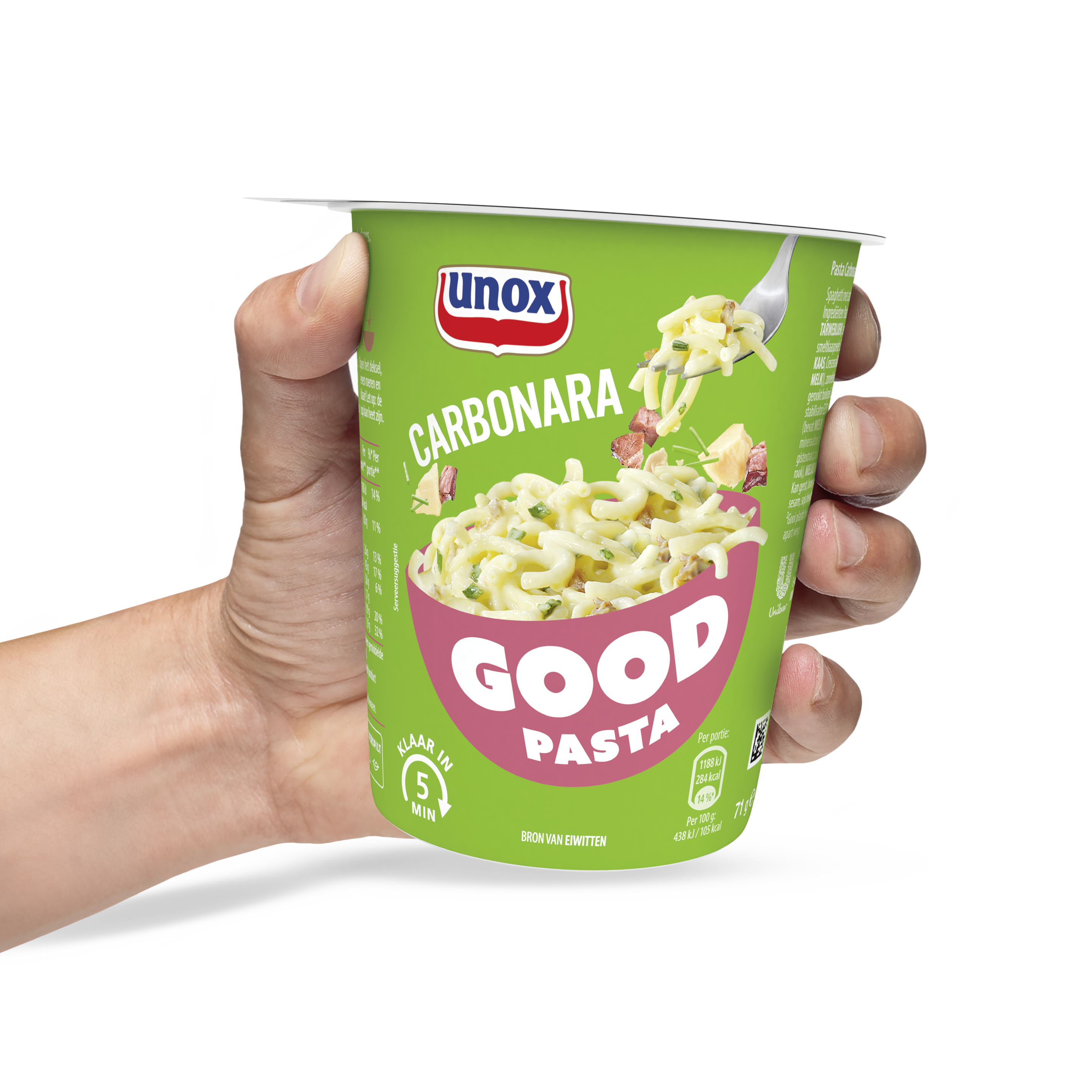 23915 01 Handbeeld Unox Good Pasta Carbonara Links[01].tif