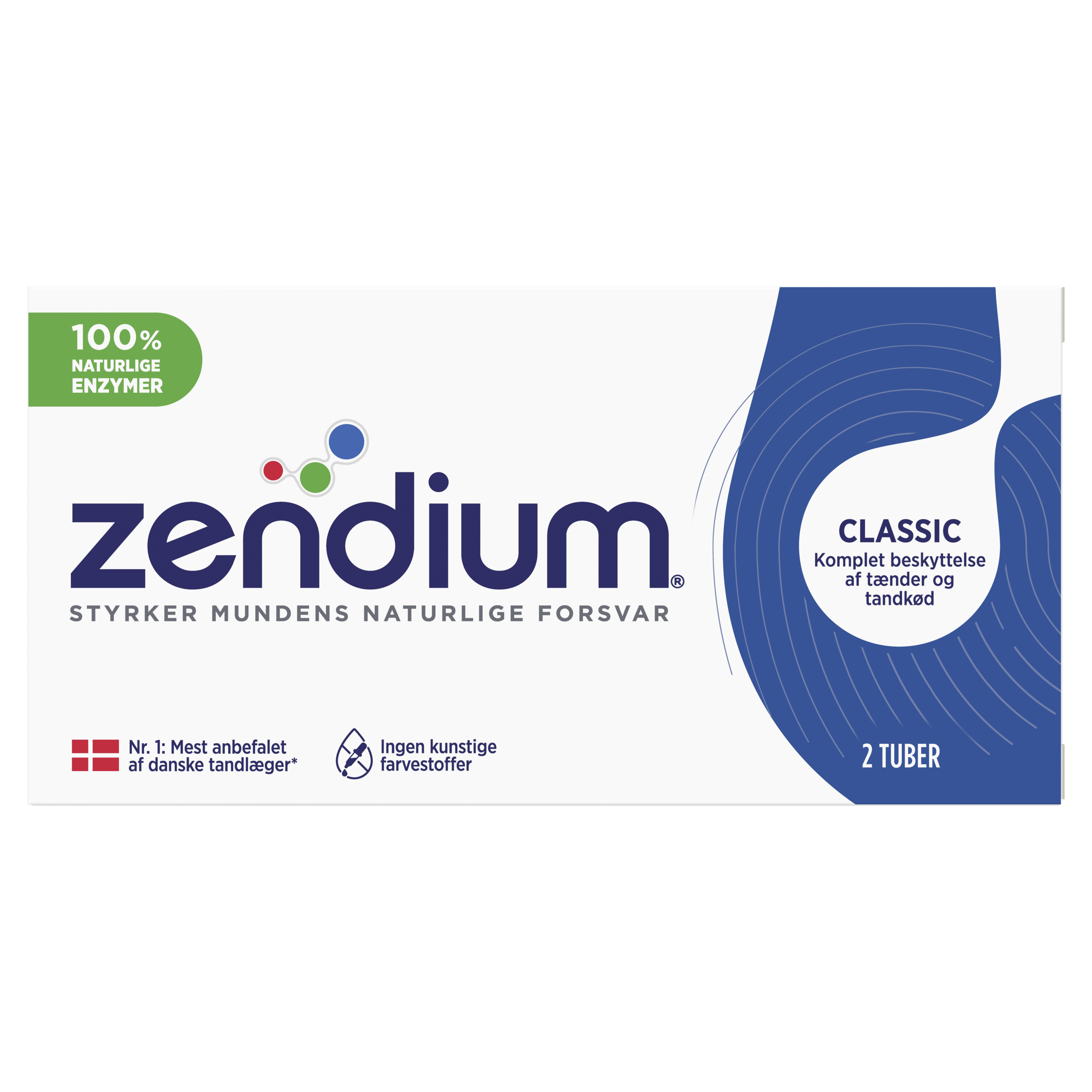 Zendium Classic Tandkräm 2 x 50ml Front