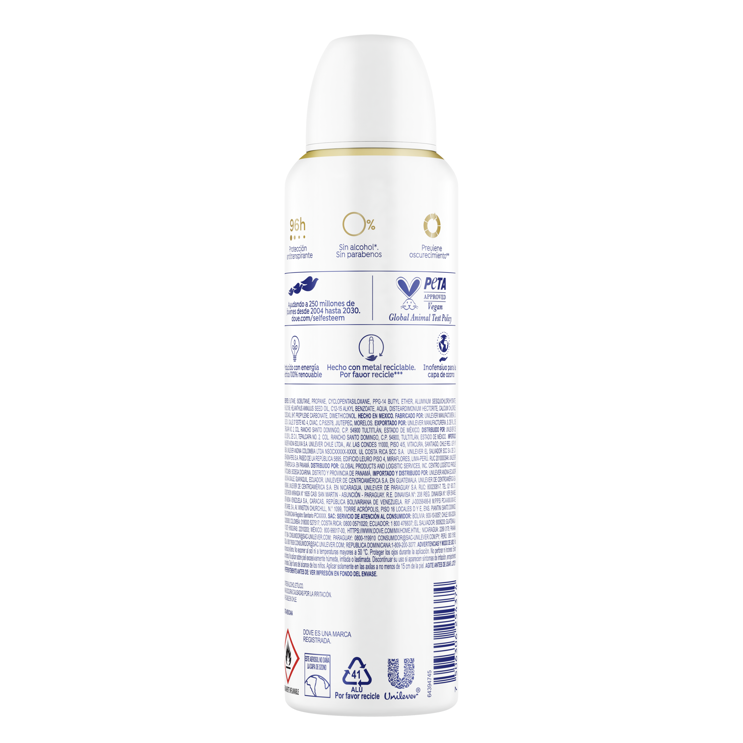 Dove Antitranspirante en Aerosol Clinical + Tono Uniforme