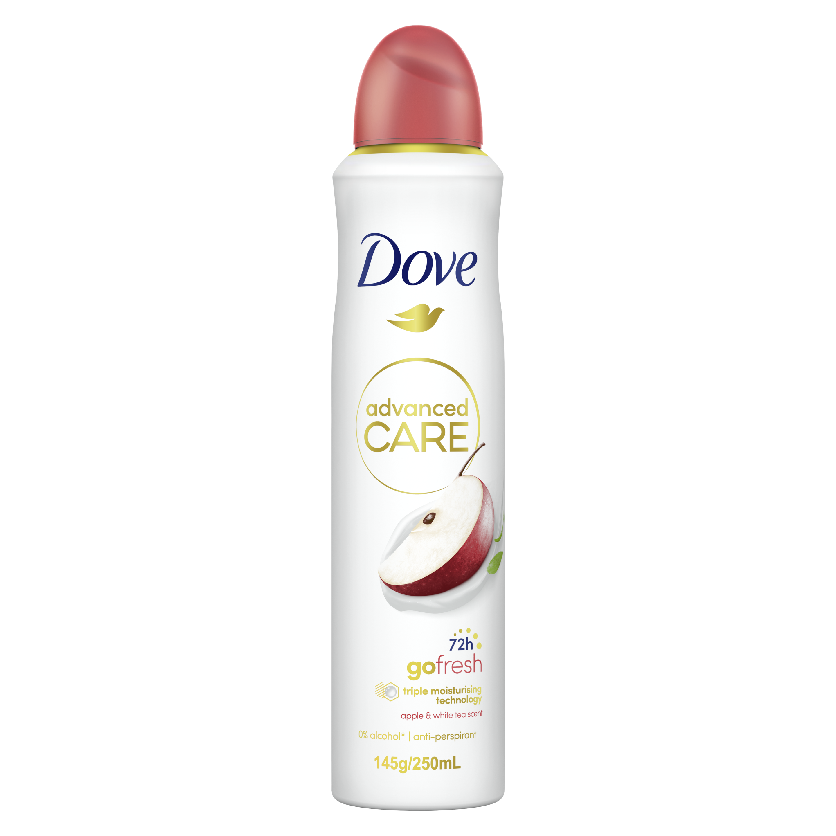 DOVE ADVANCED ANTIPERSPIRANT AEROSOL GO FRESH APPLE WHITE TEA 250 ML