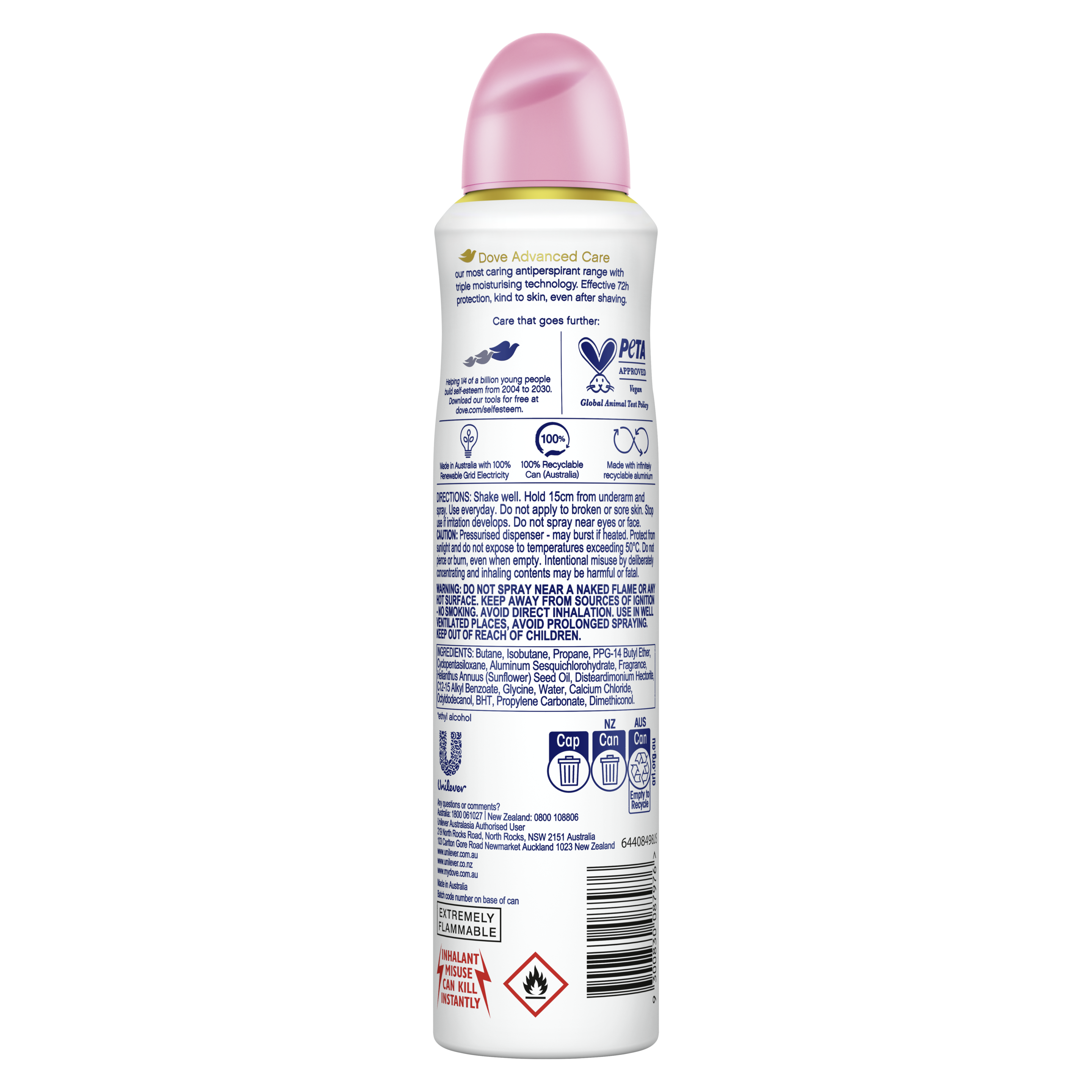 Advanced Antiperspirant Aerosol Pomegranate