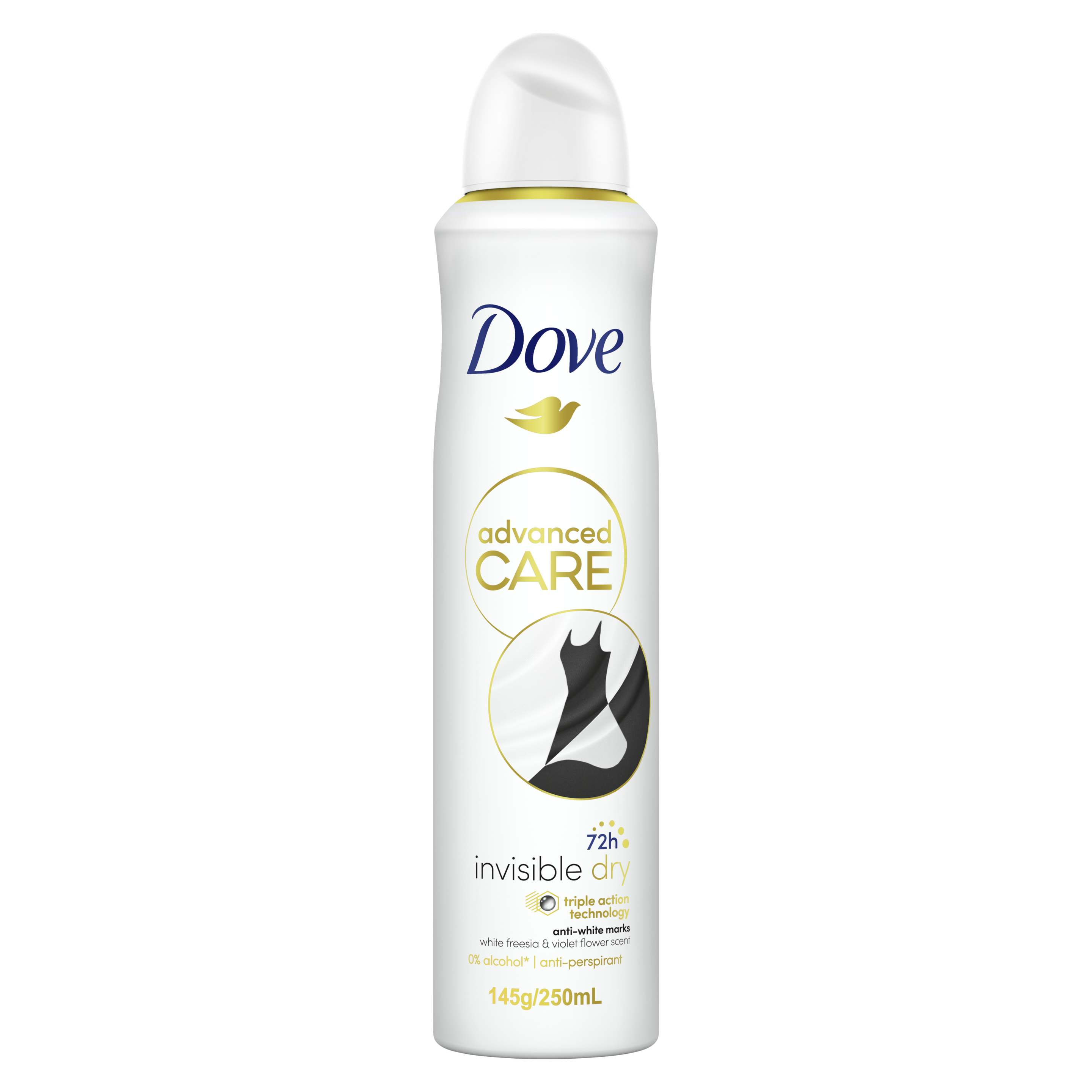 DOVE ADVANCED ANTIPERSPIRANT AEROSOL INVISIBLE DRY 250 ML