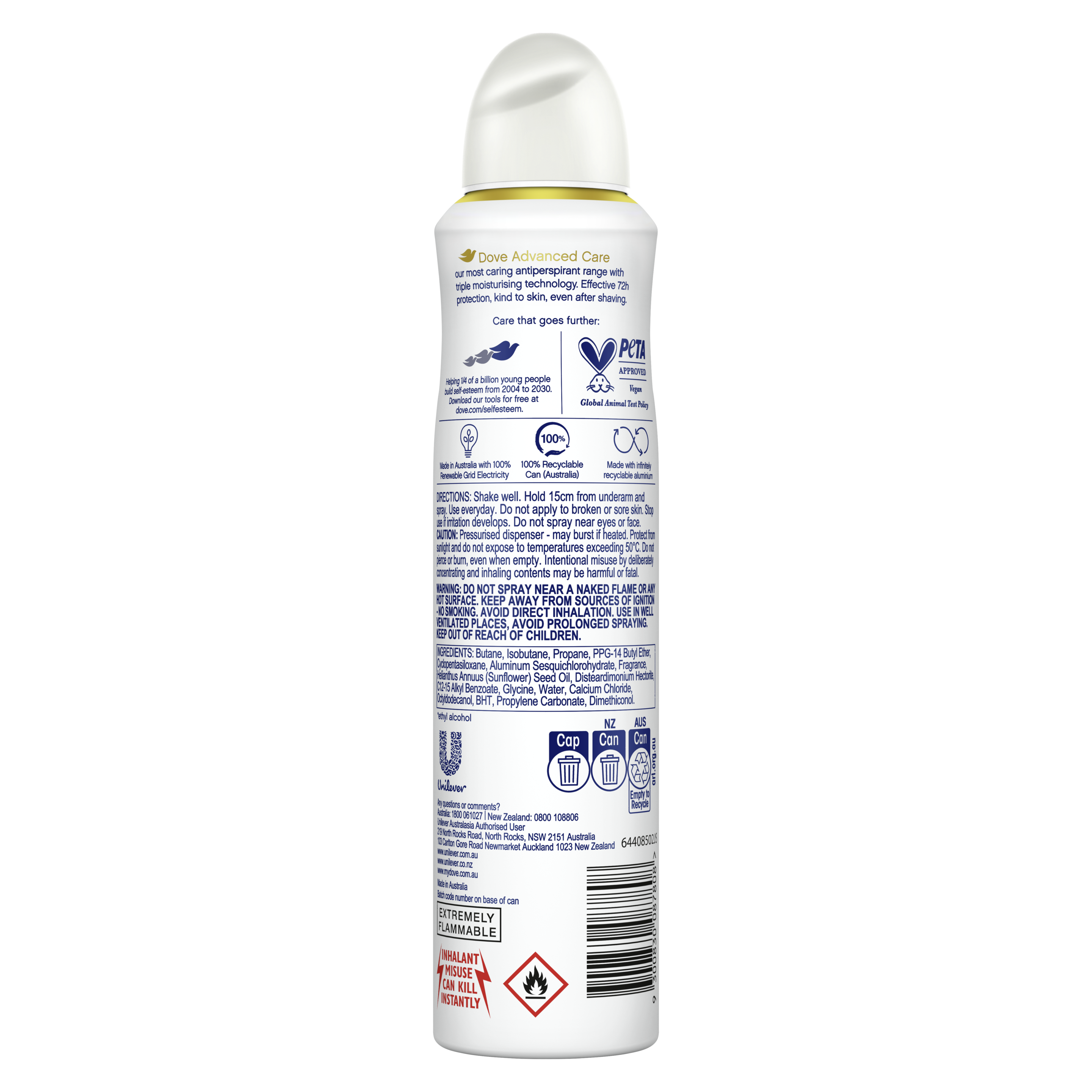 Advanced Antiperspirant Aerosol Nourishing Coconut Jasmine