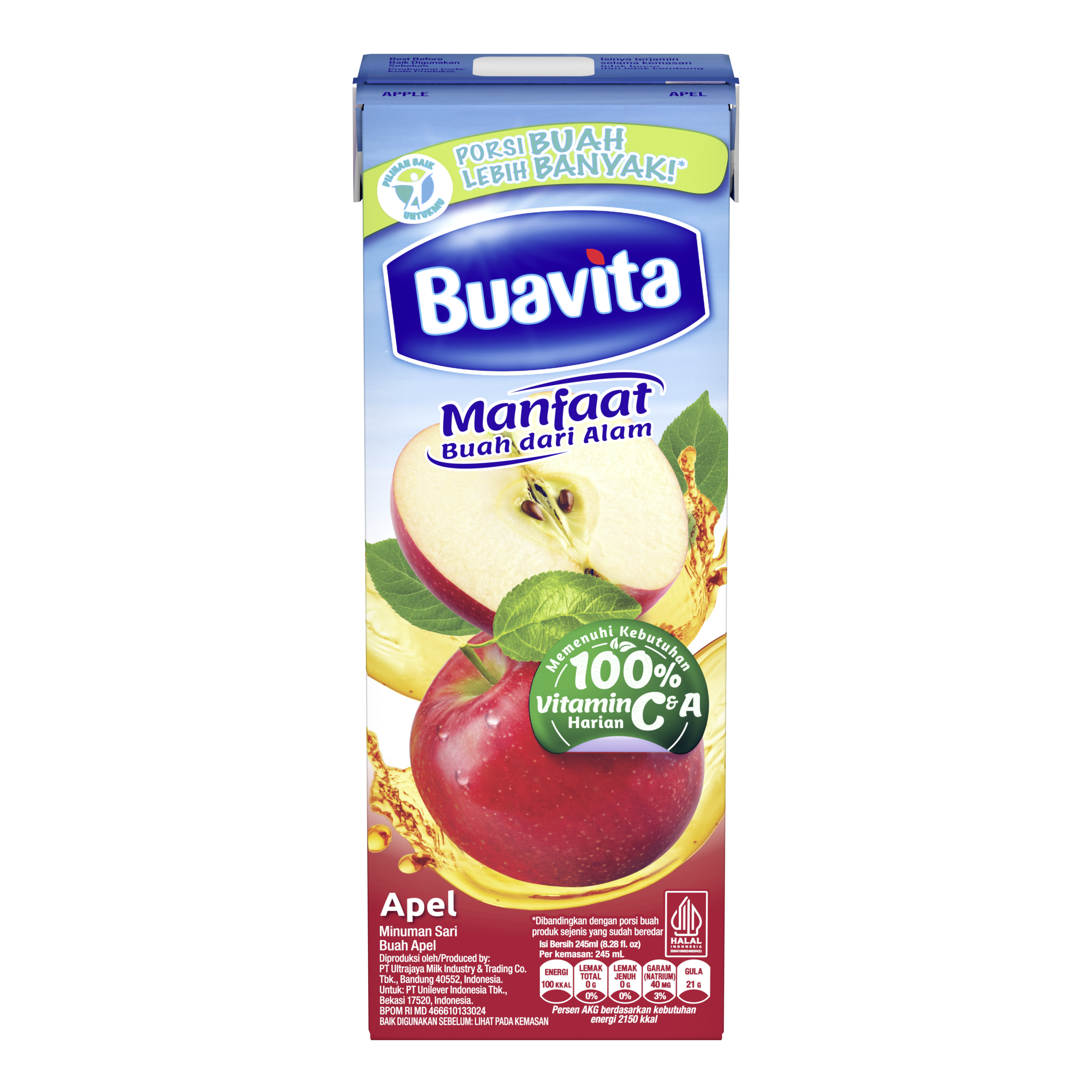 Buavita Apel 245ml packshot