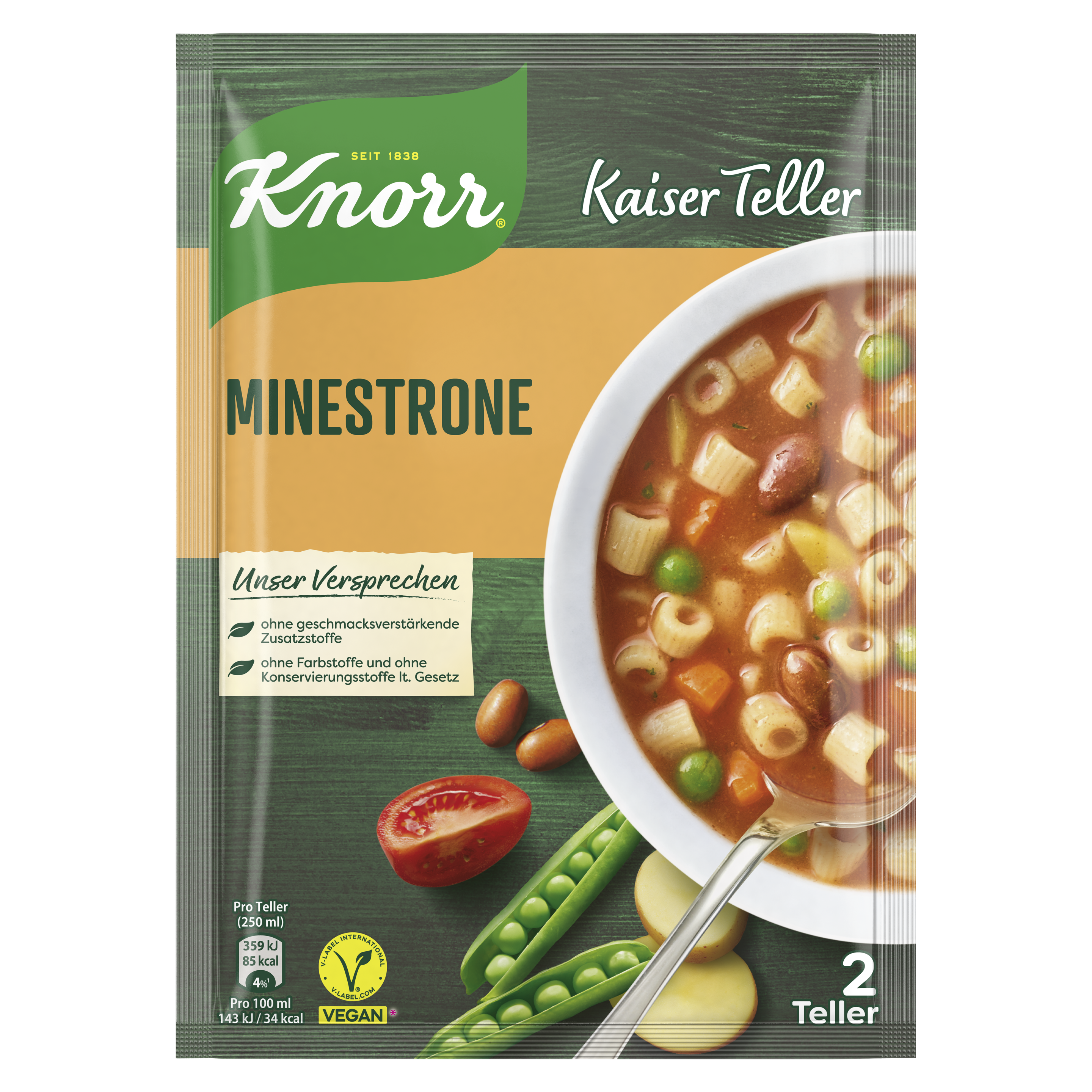 Knorr Kaiser Teller Minestrone 2 Teller