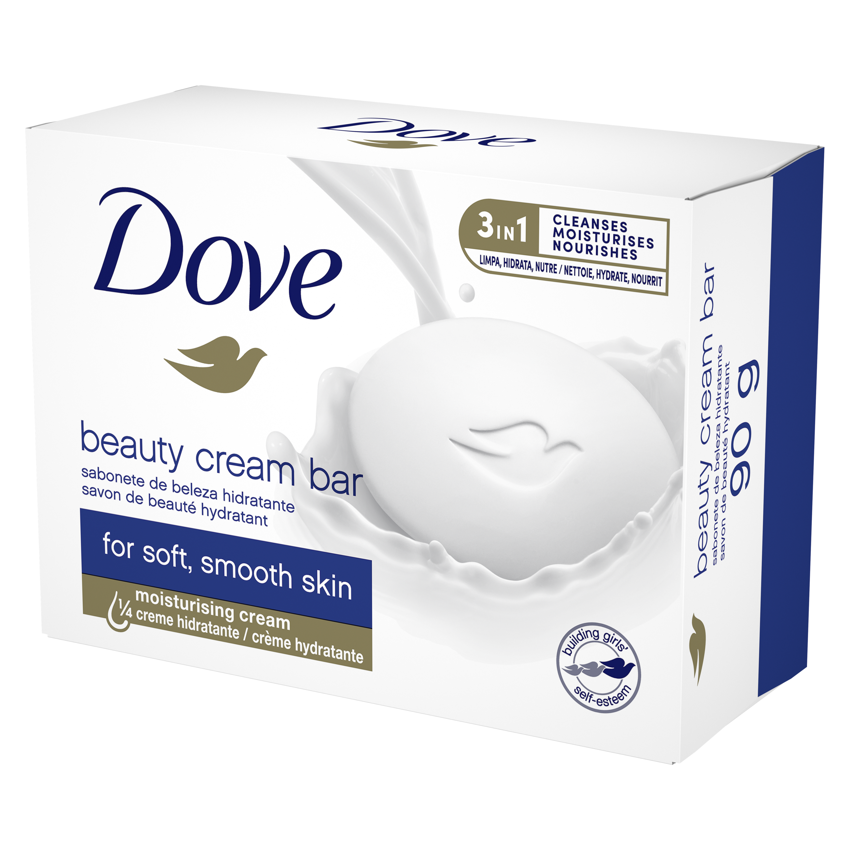 Dove  Beauty Cream  Moisturizing Bar Soap  90g packshot