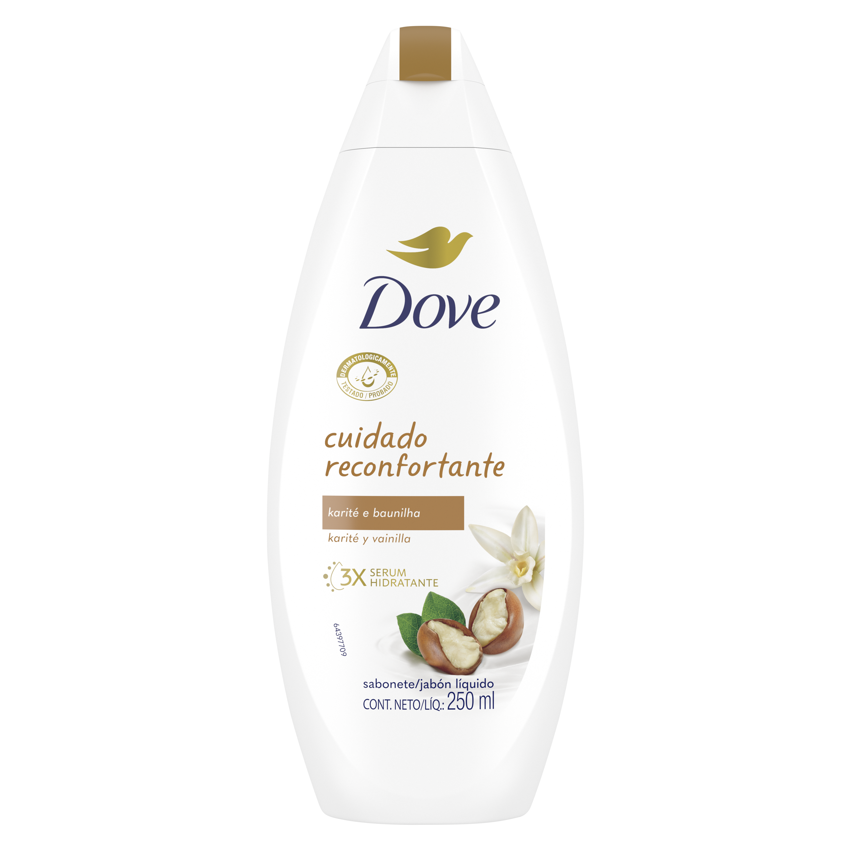 Sabonete Líquido Dove Cuidado Reconfortante Karité e Baunilha 250ml