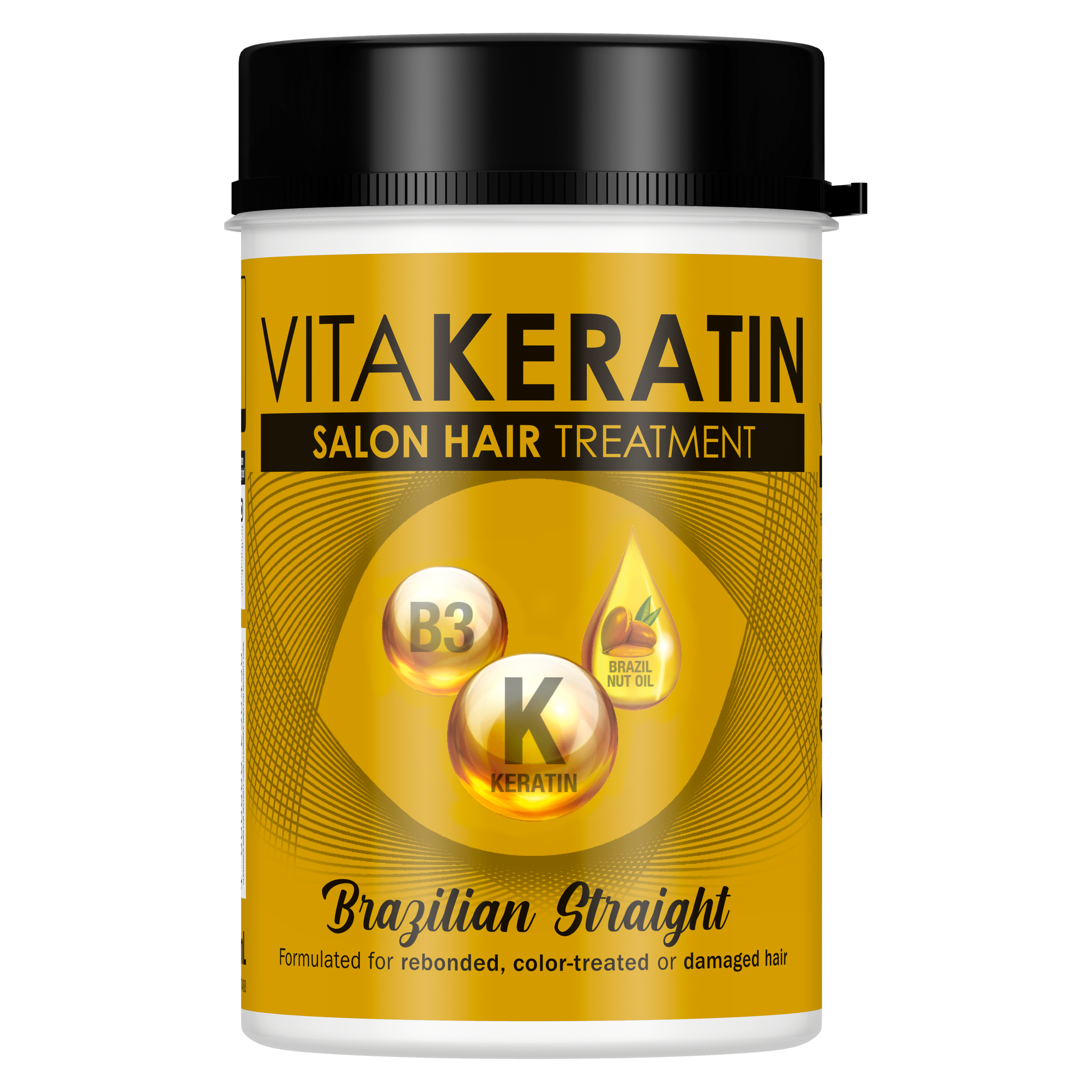 Vitakeratin Brazilian Straight Hair Treatment Tub