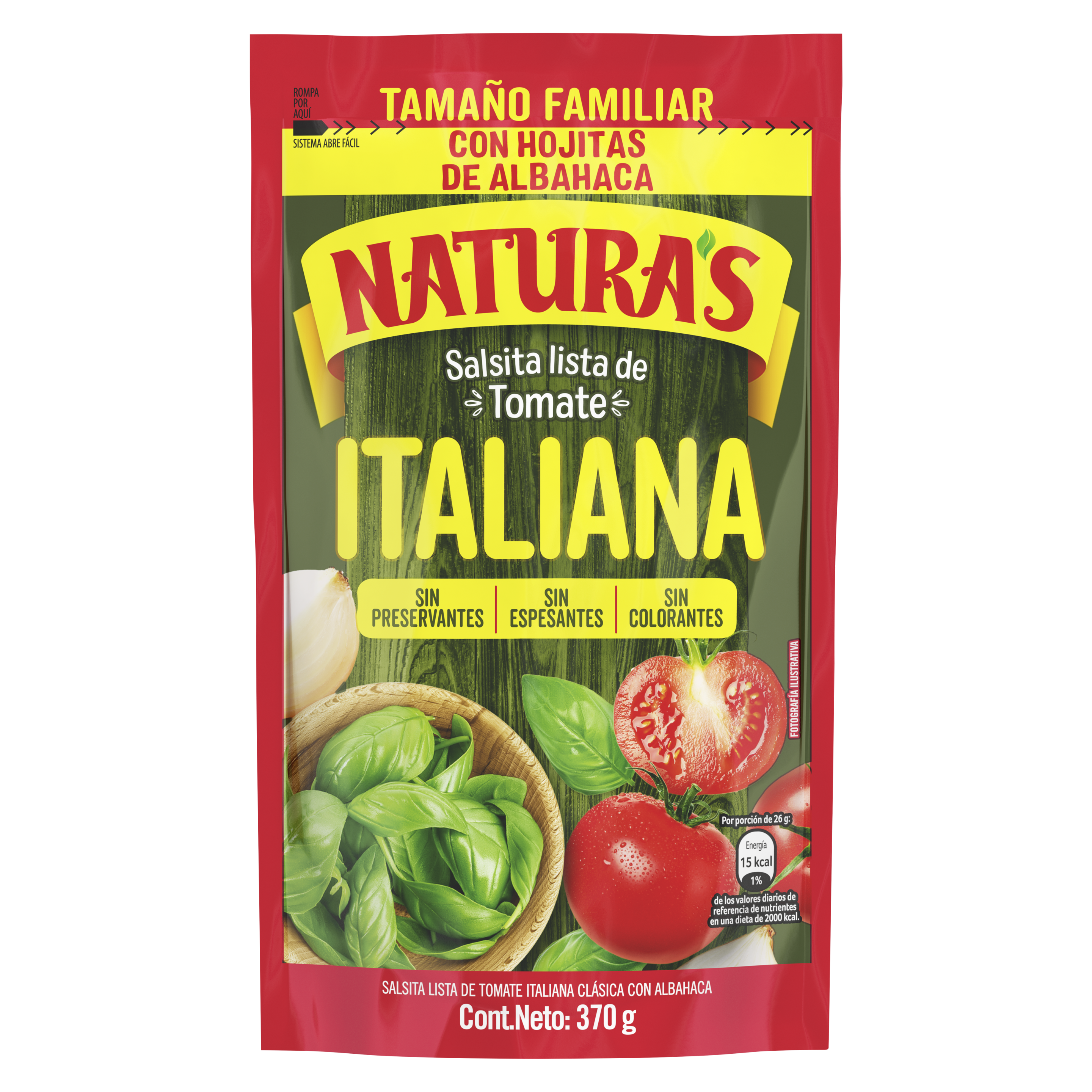 Salsa de Tomate sabor Italiana 90 g packshot