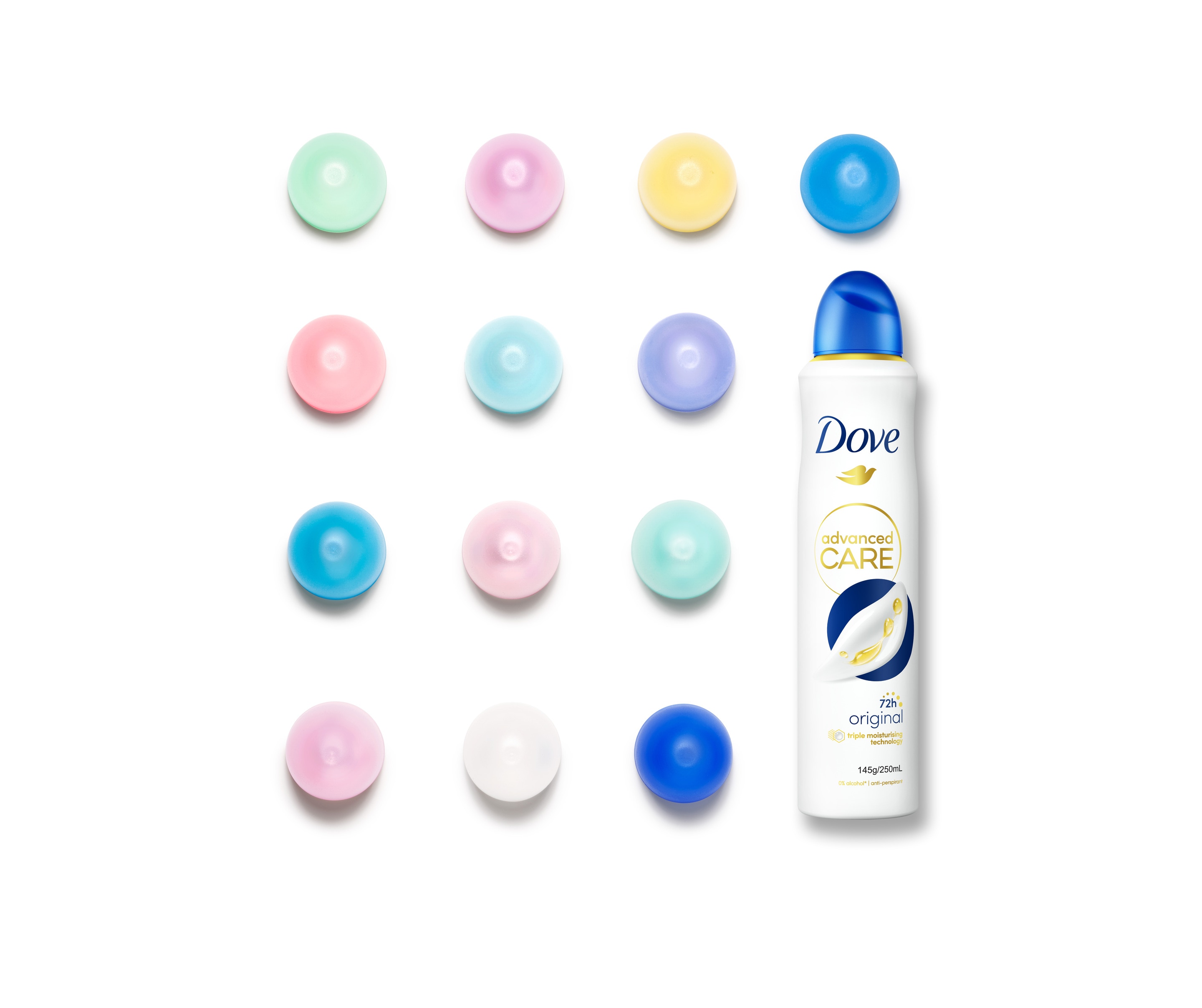 Banner showcasing Dove product variants