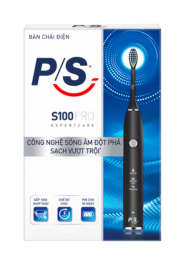 P/S Bàn chải điện màu Đen Nhám