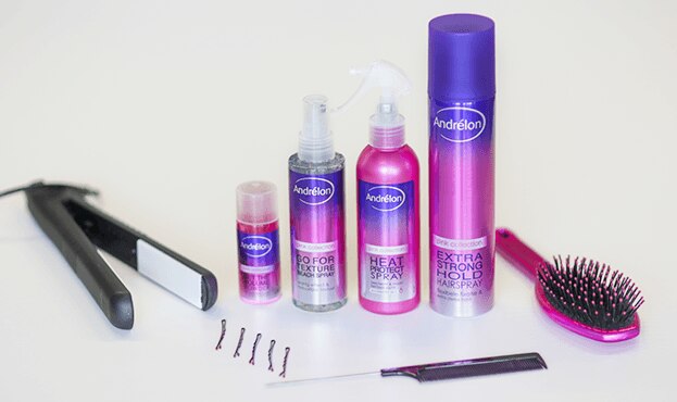 Half opgestoken haar met krullen - benodigdheden