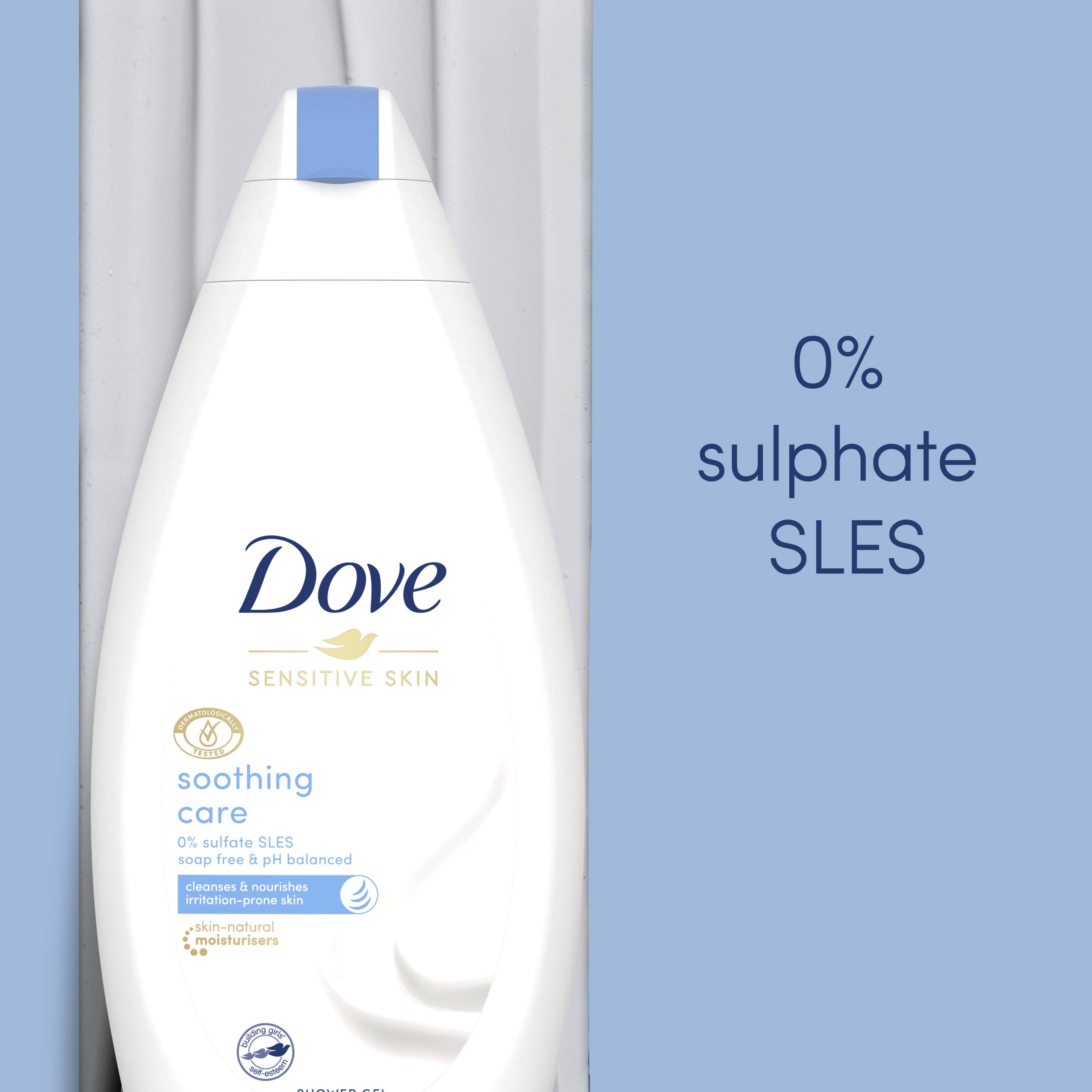 Dove  Soothing Care  Sensitive Skin Body Wash  500ml packshot