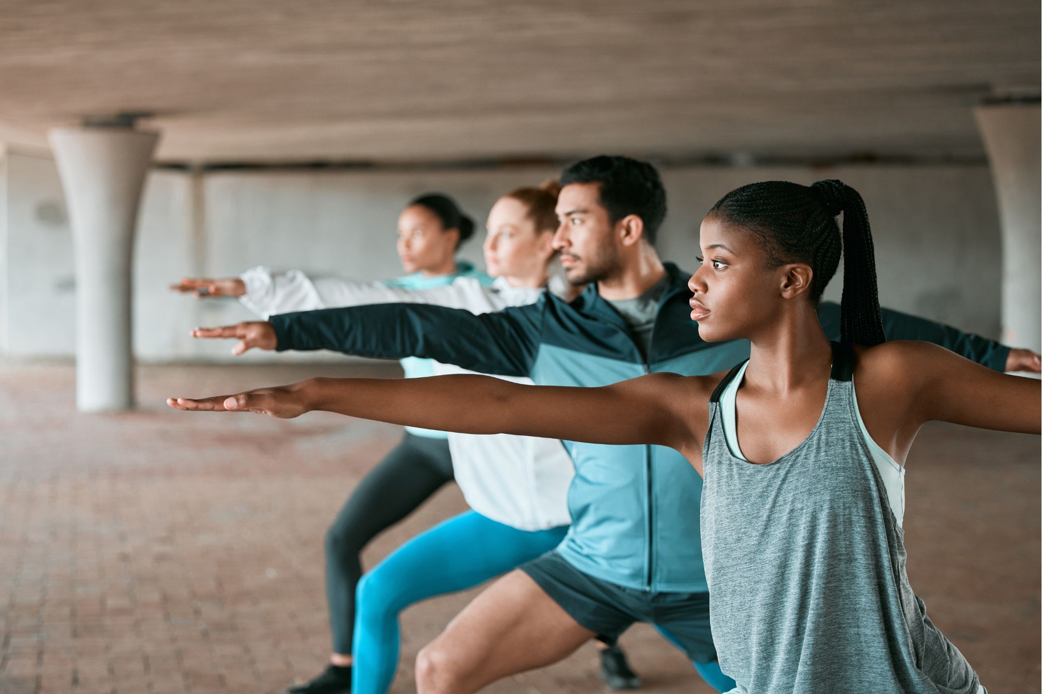 Image depicts team exercise.