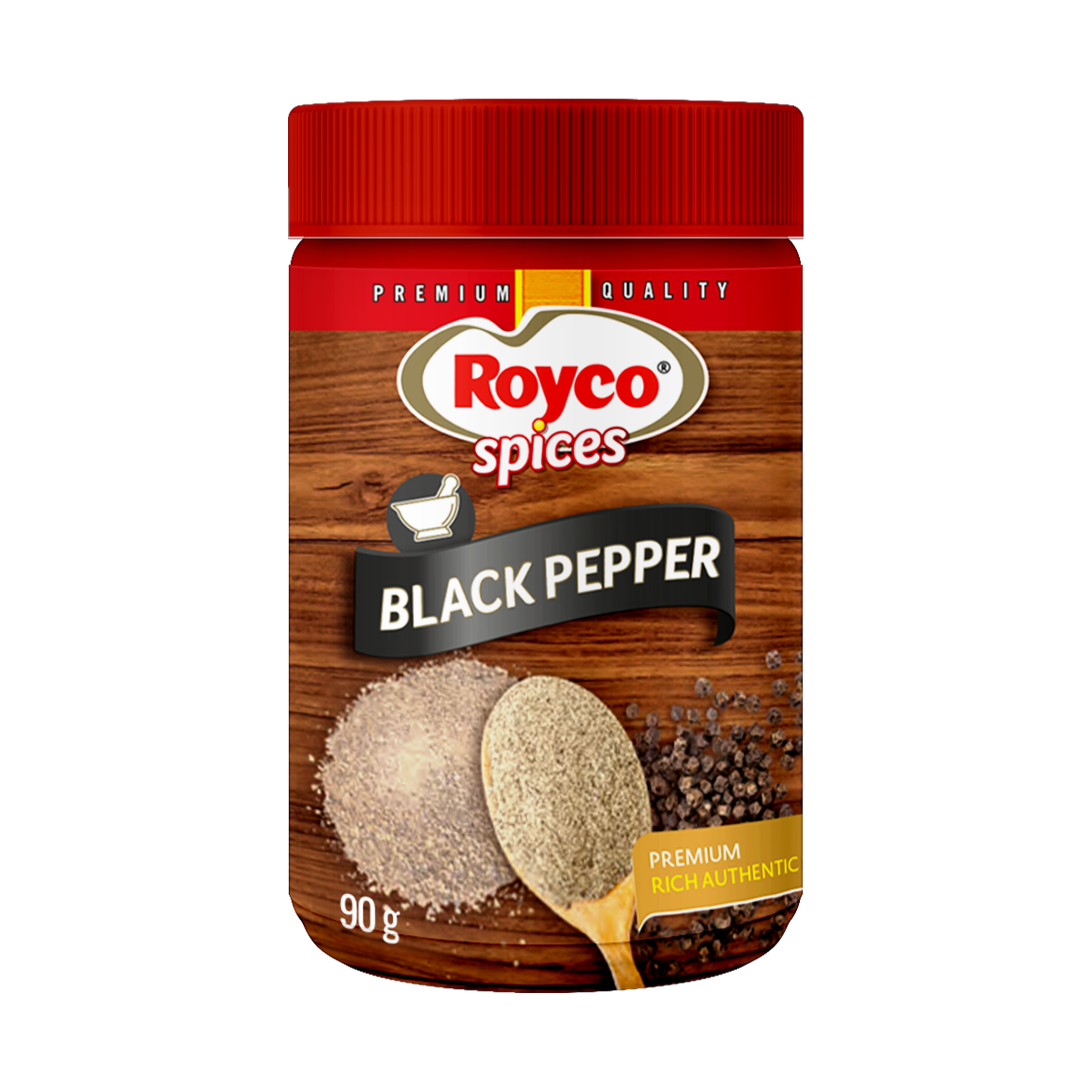 Royco Black Pepper Ground Spice 90g packshot