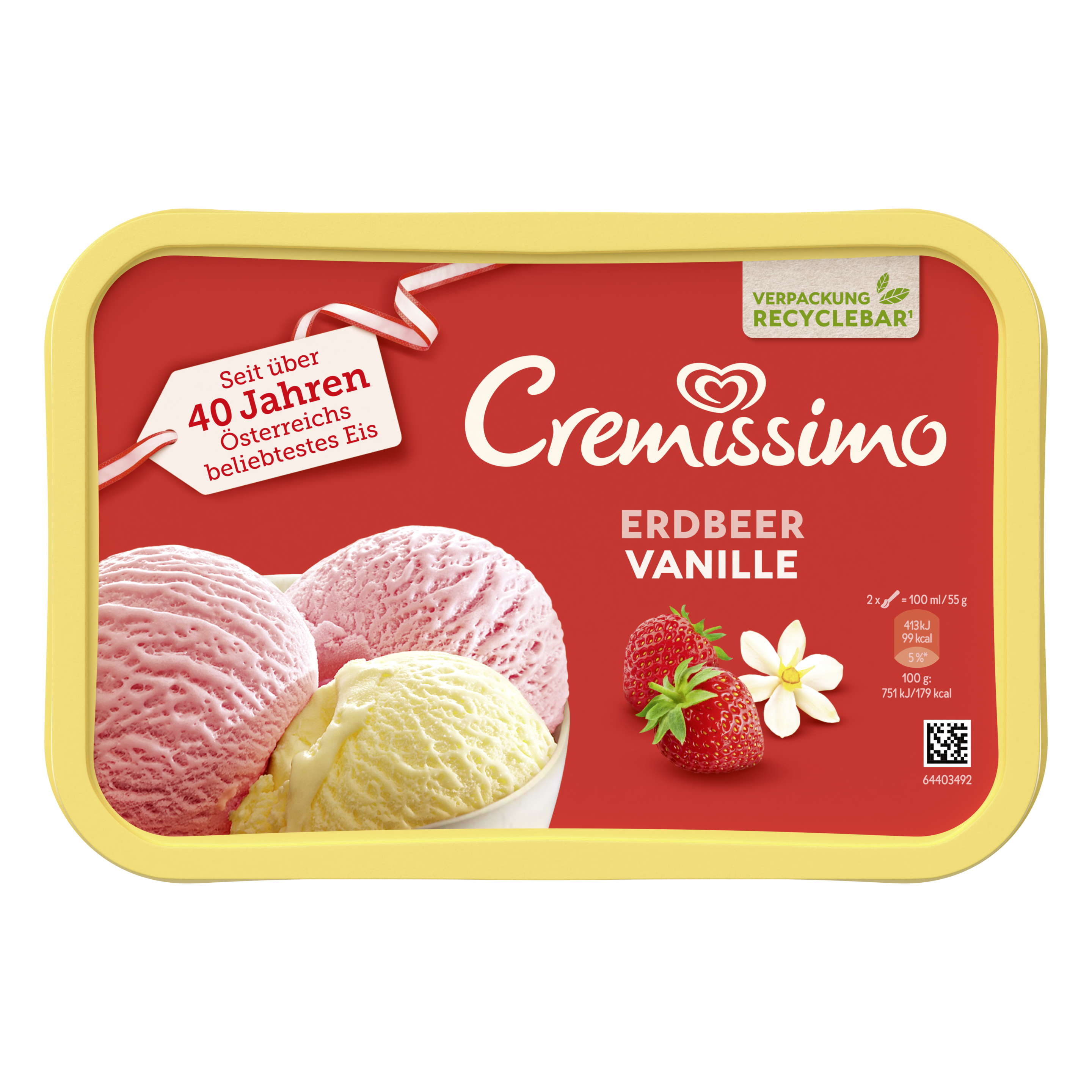 Cremissimo Erdbeer Vanille