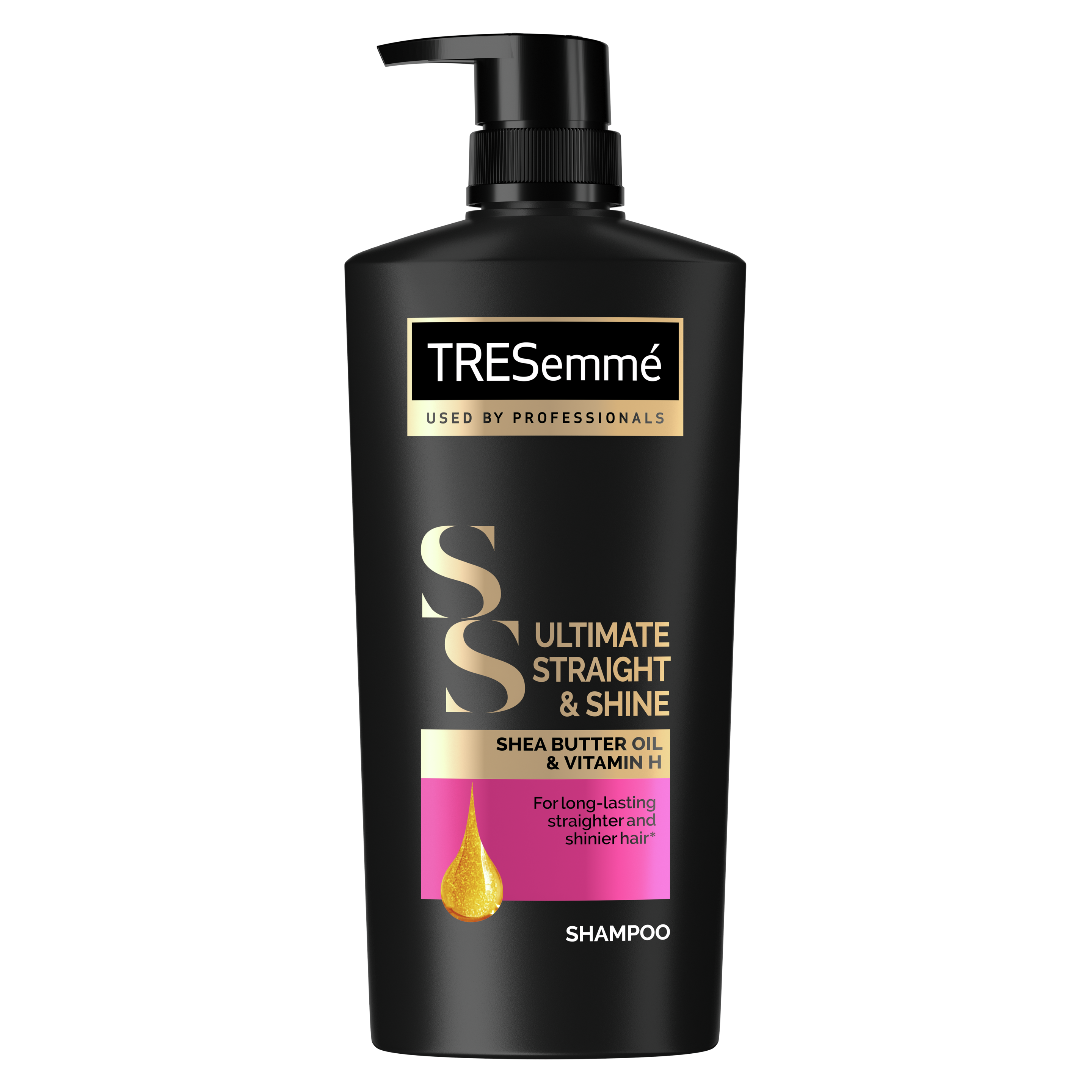 tresemme ultimate straight and shine shampoo packshot