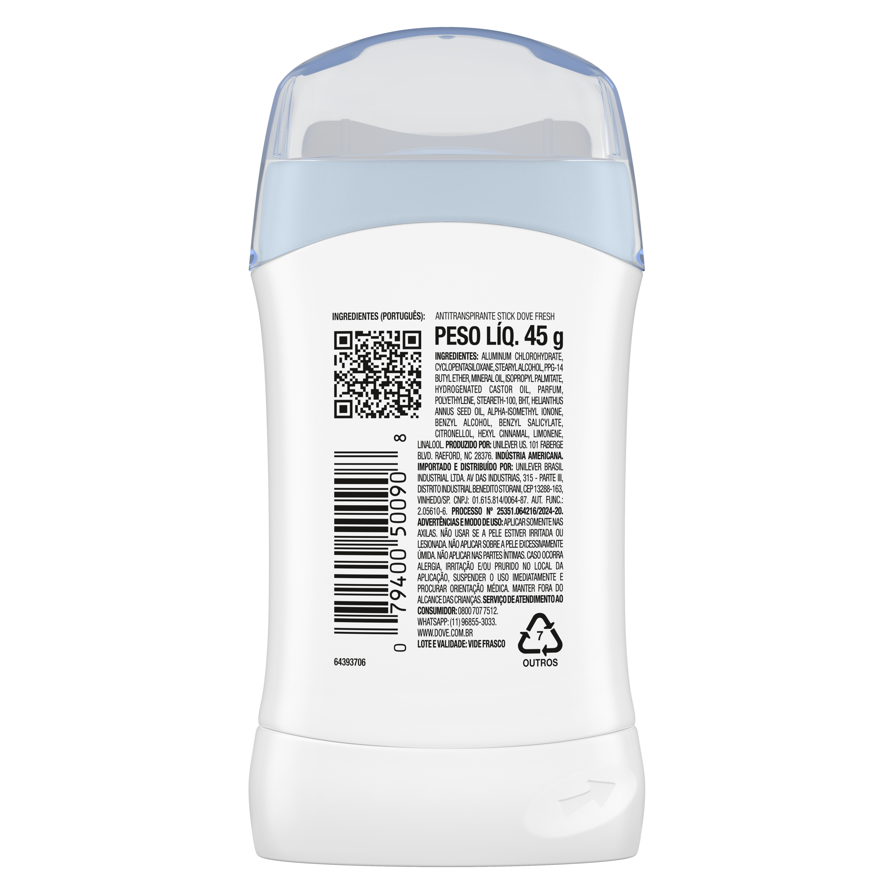 Desodorante Antitranspirante Stick Dove Fresh