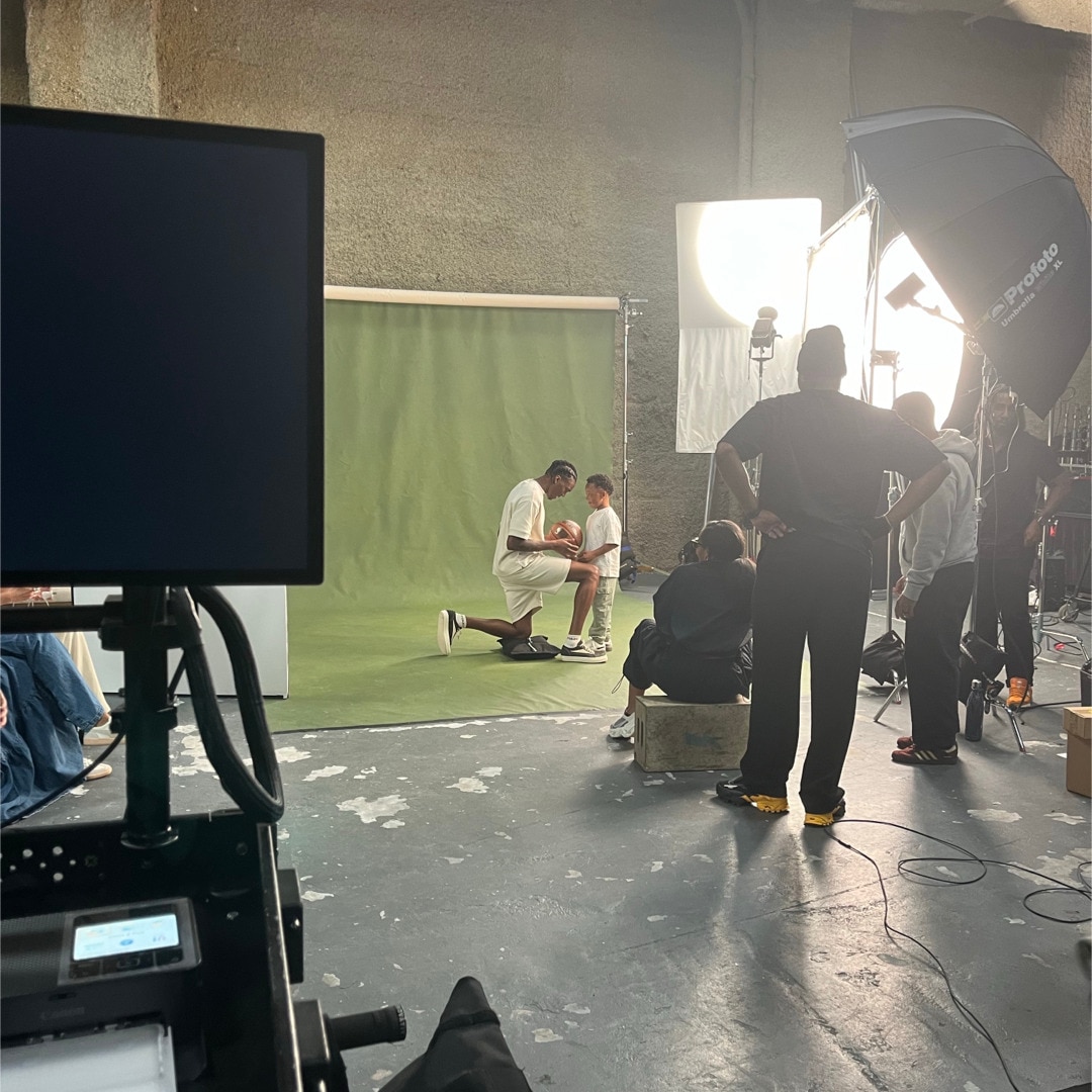 Dove shoot behind the scenes images