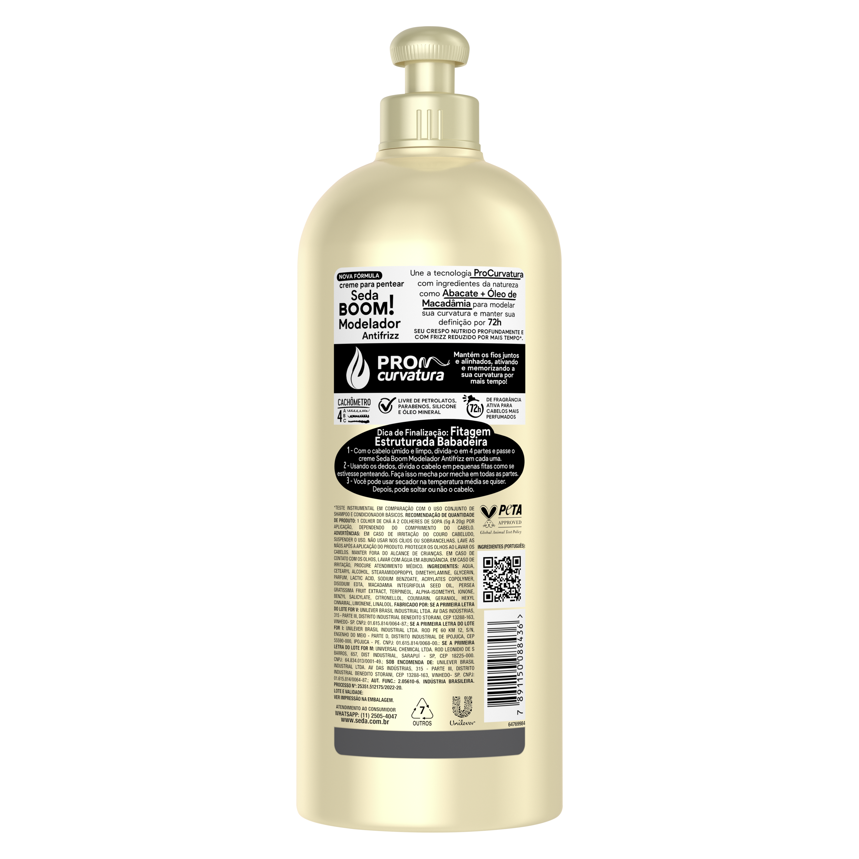 Creme de pentear Seda Boom Modelador Antifrizz