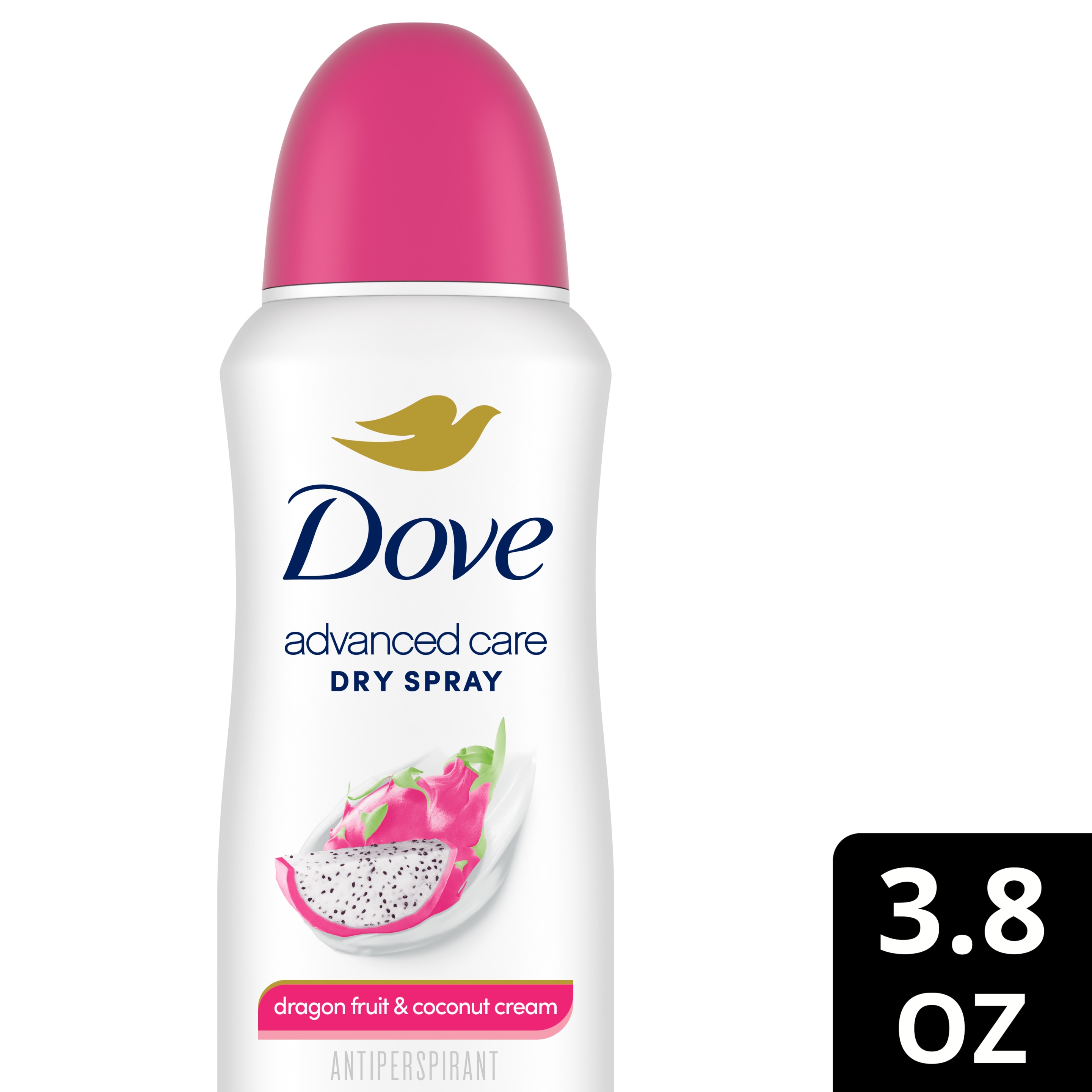 Dove Advanced Care Dragon Fruit & Coconut Cream Antiperspirant Dry Spray  3.8 oz
