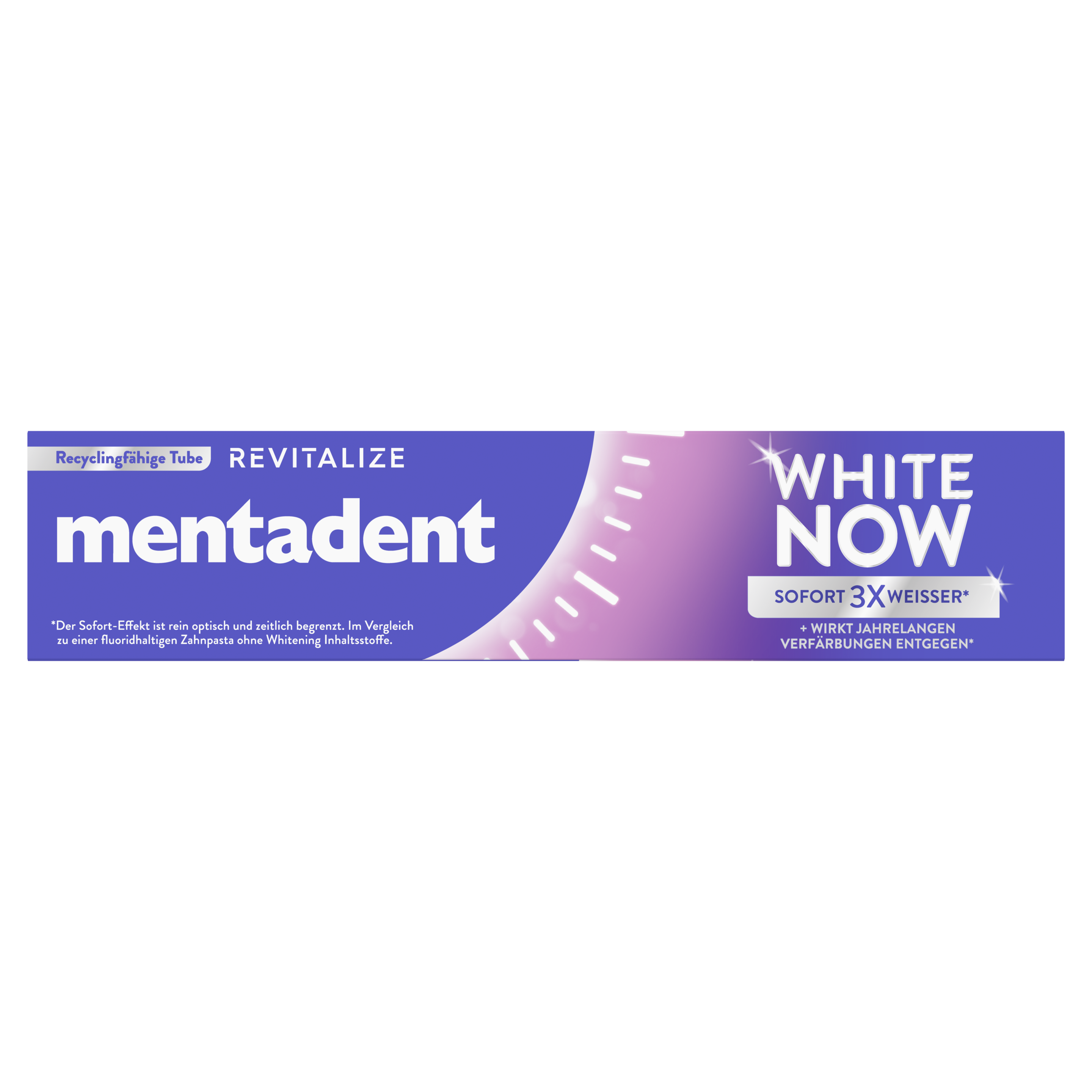 Mentadent Zahnpasta White Now Revitalize packshot