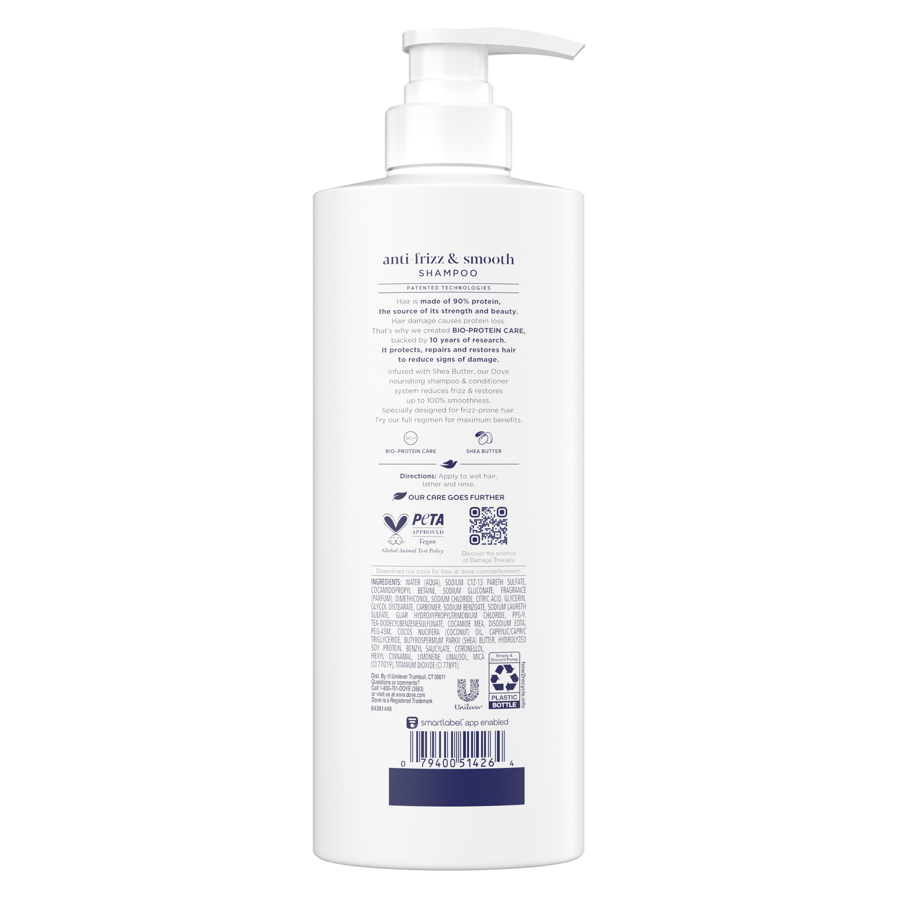 Dove Damage Therapy Anti-Frizz & Smooth Shampoo