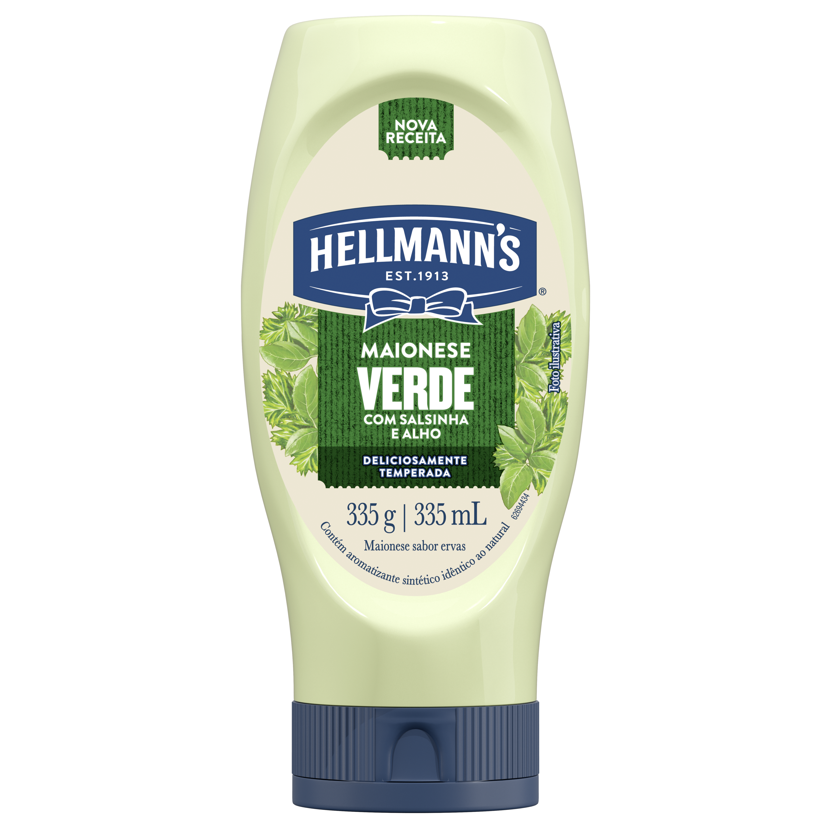 Maionese Hellmann's Verde Squeeze 335g