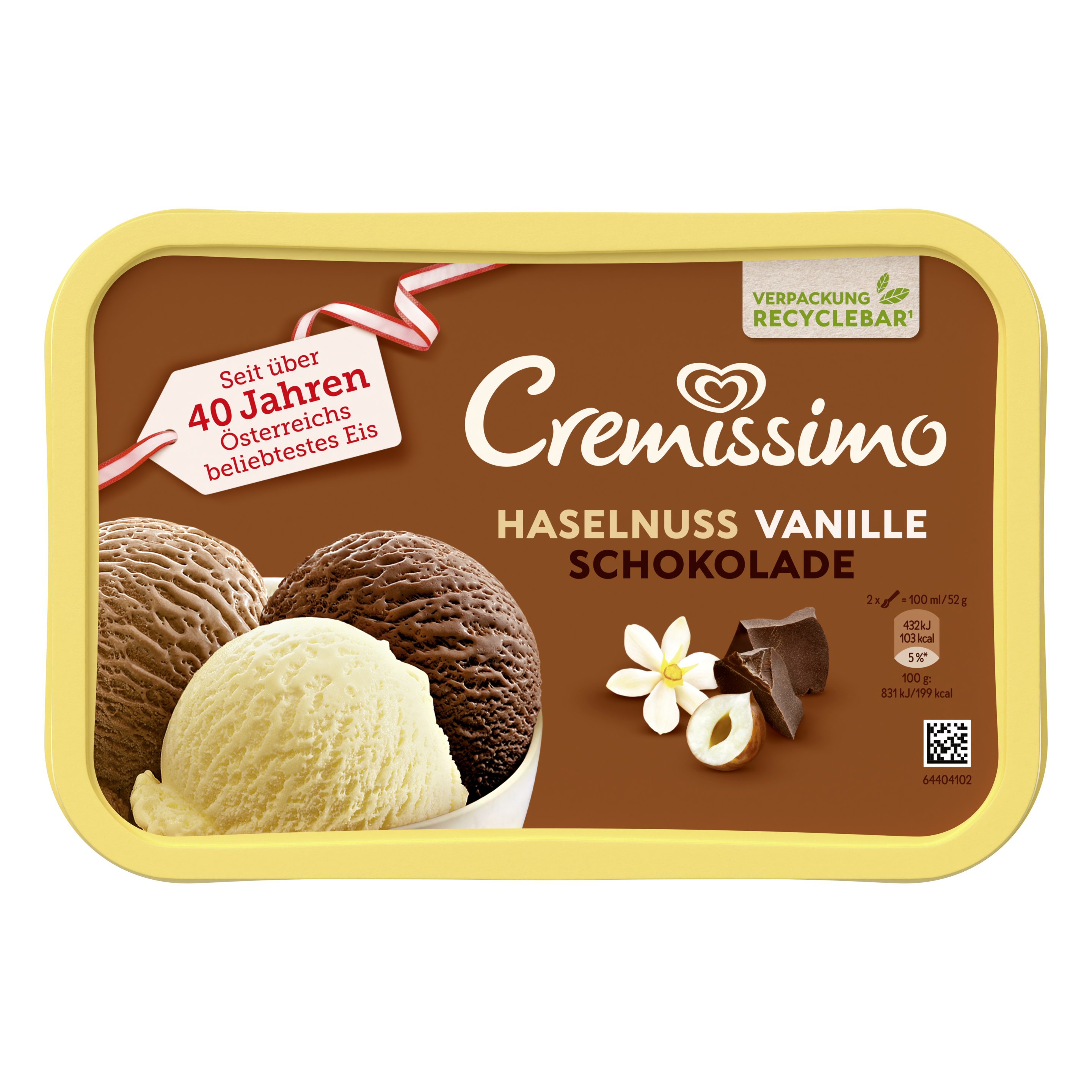 Cremissimo Haselnuss Vanille Schokolade