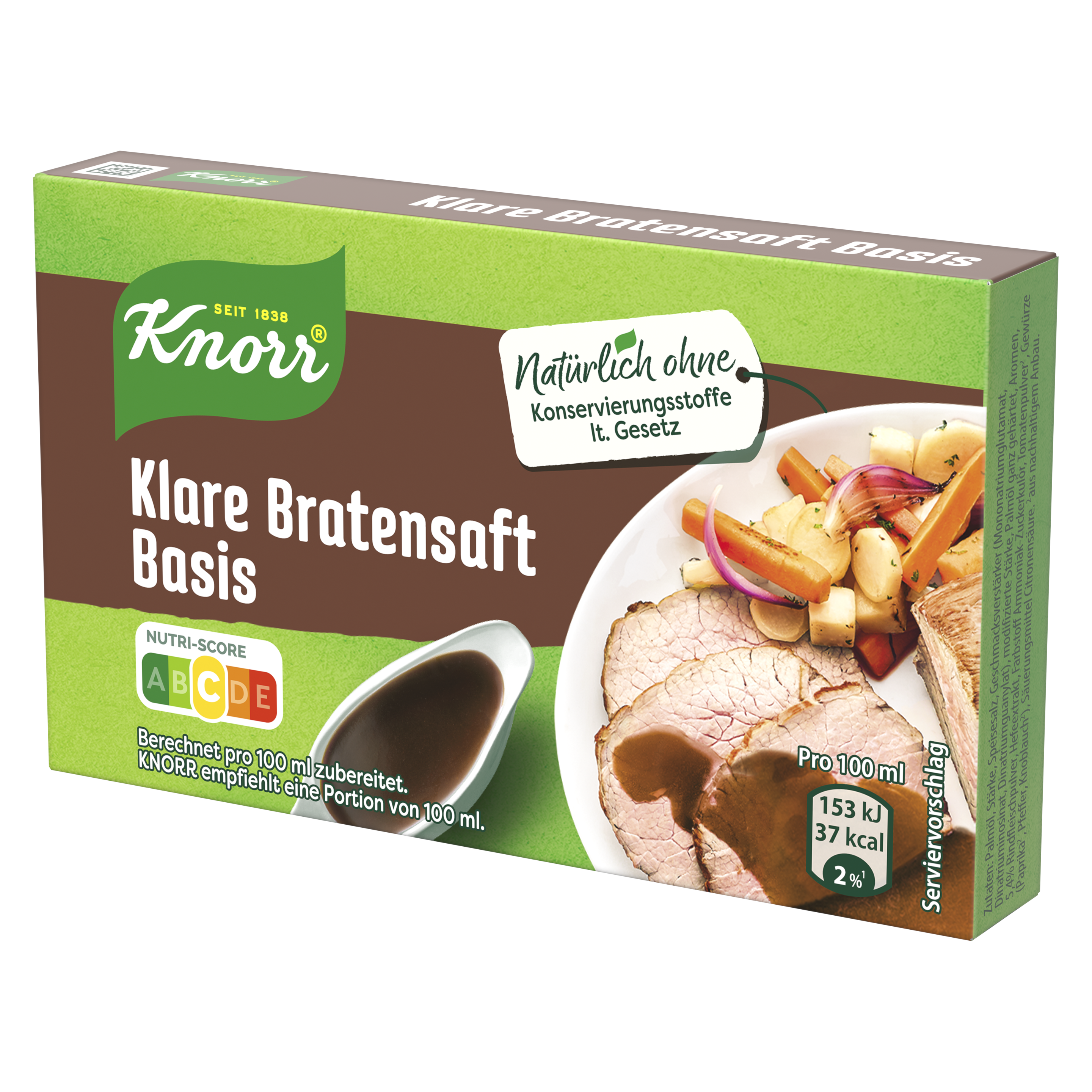 Knorr Klare Bratensaft Basis Würfel ergibt 1 l