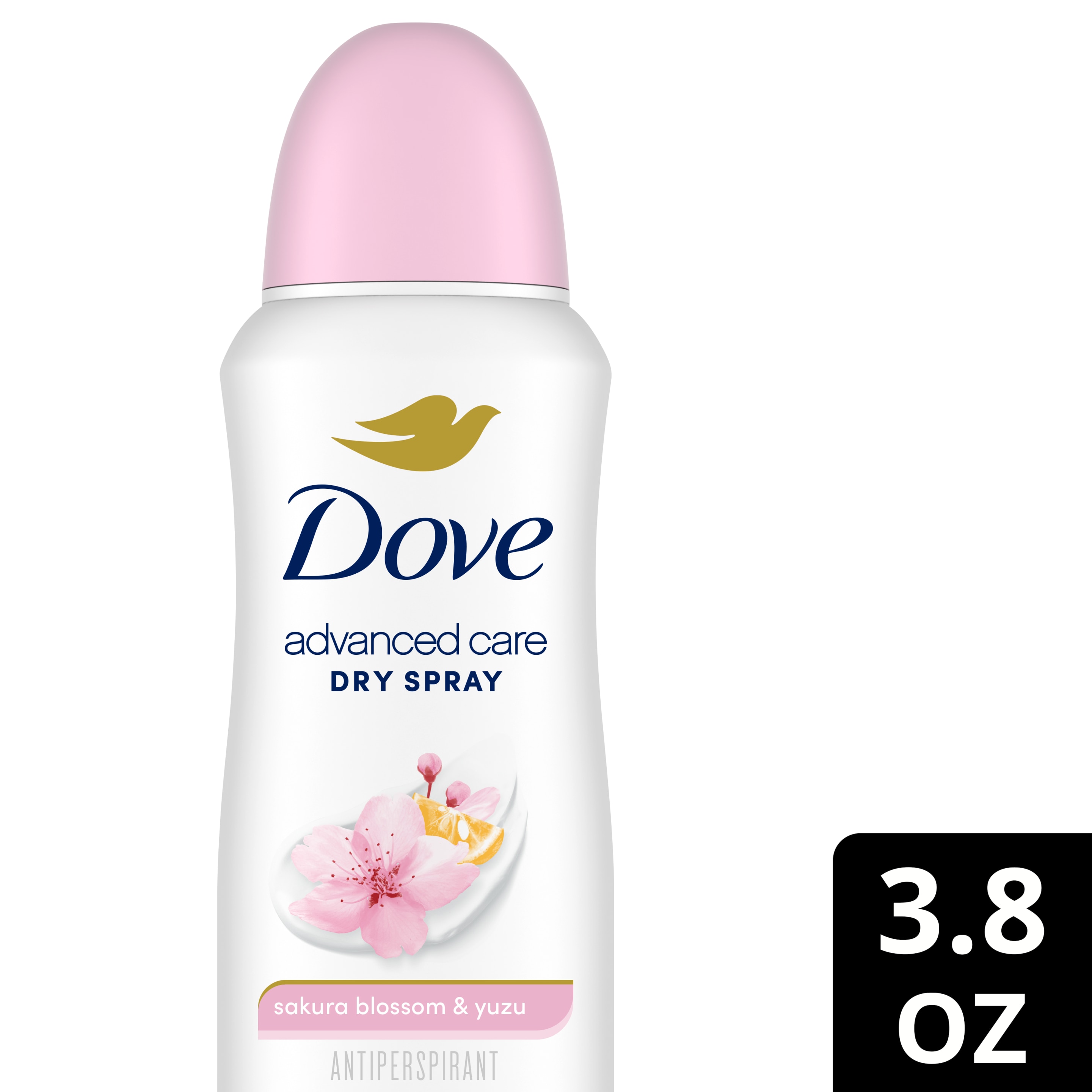 Dove Advanced Care Sakura Blossom & Yuzu Antiperspirant Dry Spray  3.8 oz