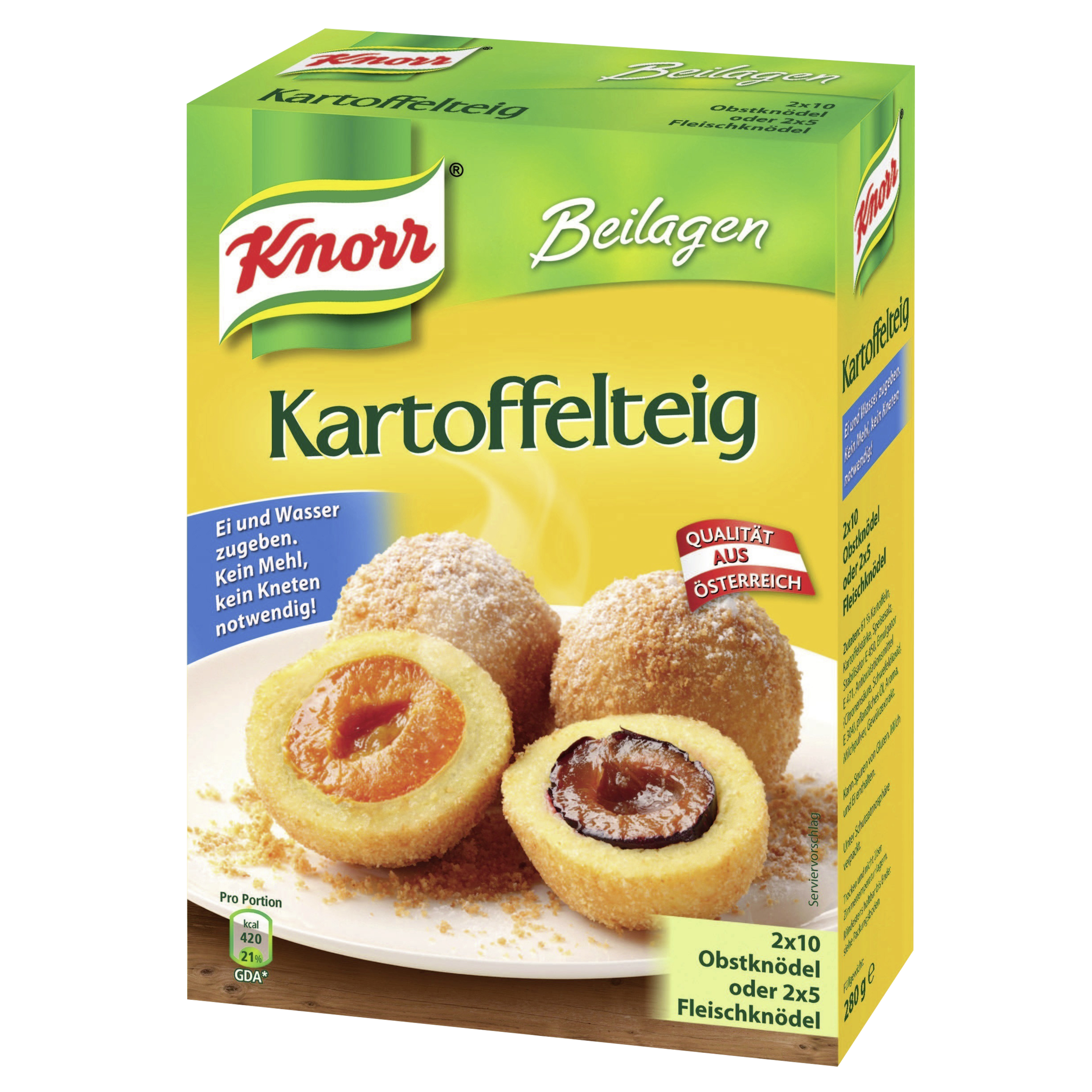 Knorr Beilagen Kartoffelteig Knödel 2X 3 Portionen